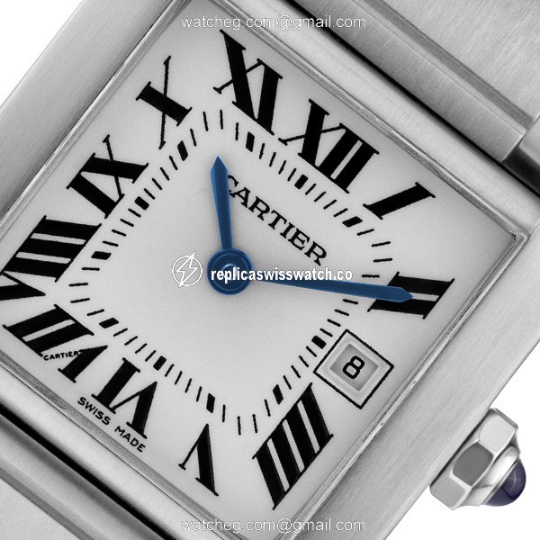 Cartier W51011Q3 Tank Francaise Quartz Female Stainless Steel Replica