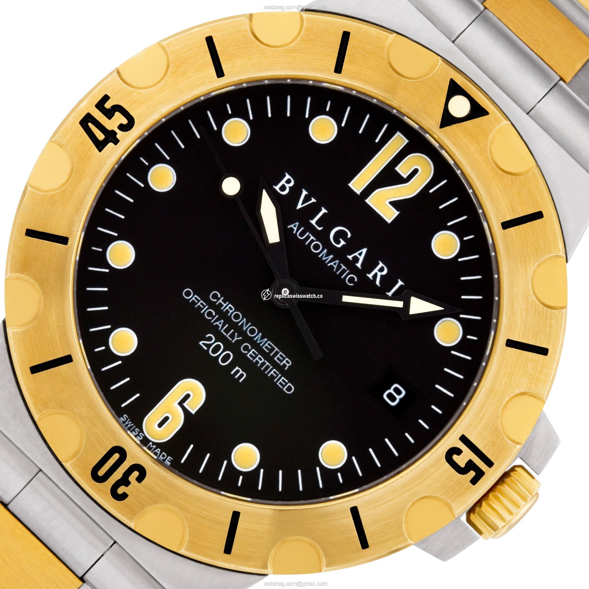 Bvlgari sd 38 sg Diagono Automatic Male Stainless Steel Replica