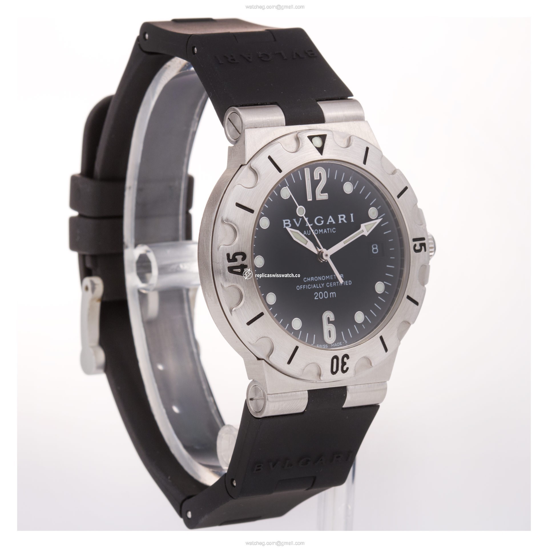Bvlgari sd38s Diagono Quartz Male Stainless Steel Replica