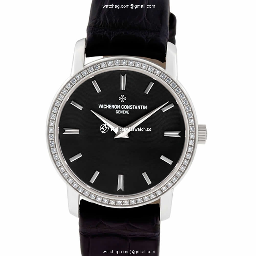 Vacheron Constantin 25558 patrimony Quartz Female 18k White Gold Replica