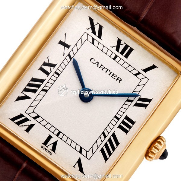 Cartier 1140 Tank Quartz Male 18k yellow gold Replica