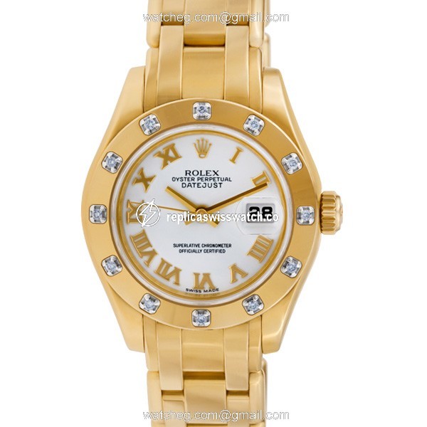 Rolex 80318 Pearlmaster Automatic Female 18k yellow gold Replica