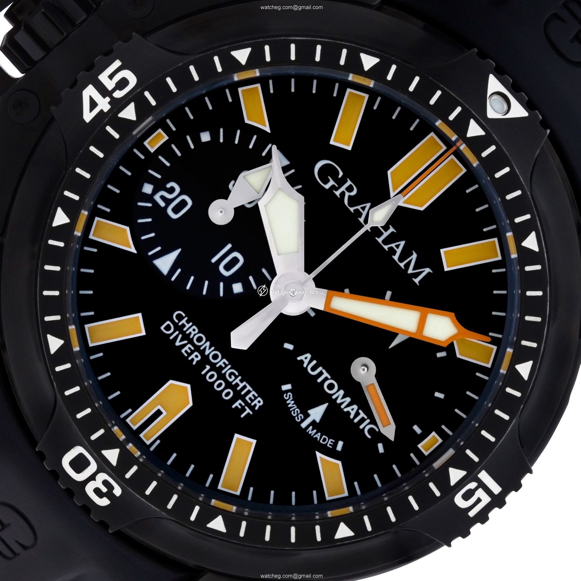 Graham 2OVDIVAZ.B02A.K10B Chronofighter Automatic Male Stainless Steel Replica