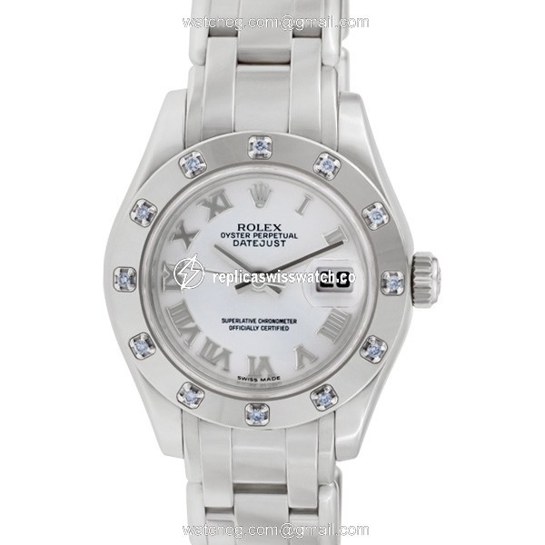 Rolex 80319 Pearlmaster Automatic Female 18k White Gold Replica