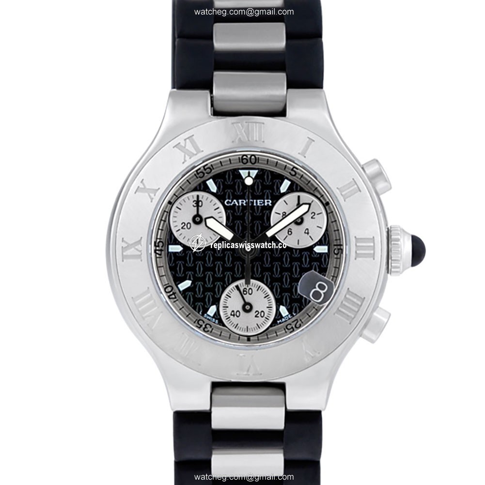 Cartier W10125U2 Chronoscaph 21 Quartz Female Stainless Steel Replica