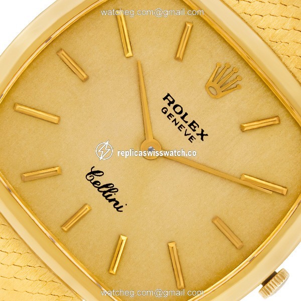 Rolex 3805 Cellini Manual Male 18k yellow gold Replica