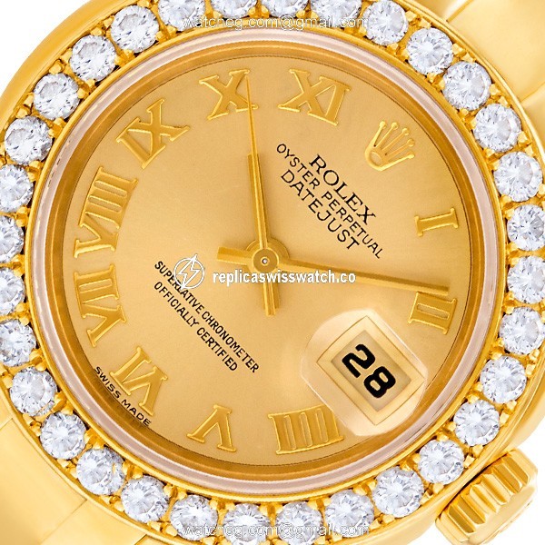 Rolex 69318 Masterpiece Automatic Female 18k yellow gold Replica