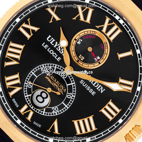 Ulysse Nardin 266-67 Le Locle Automatic Male 18k rose gold Replica