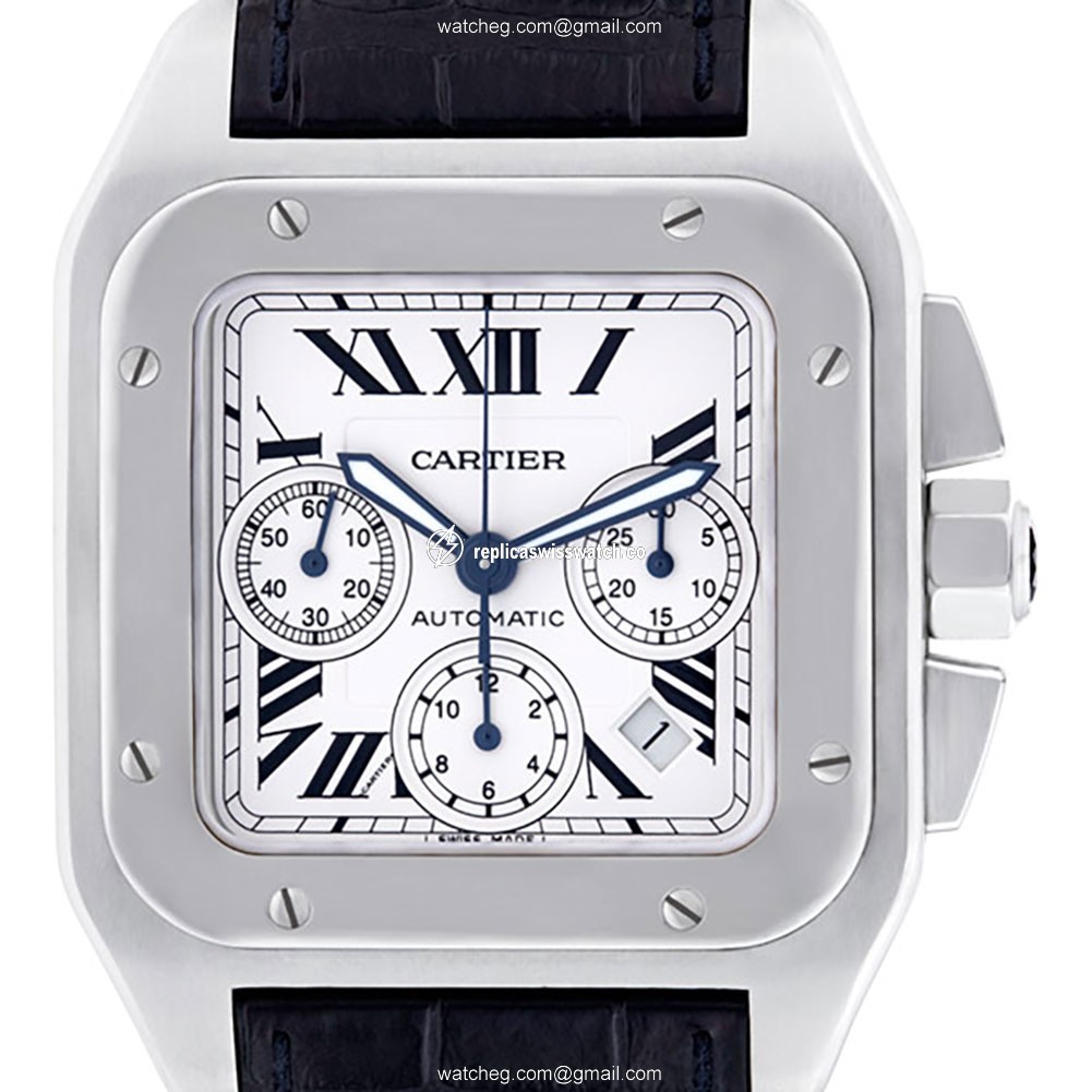Cartier W20090X8 Santos 100 Automatic Male Stainless Steel Replica