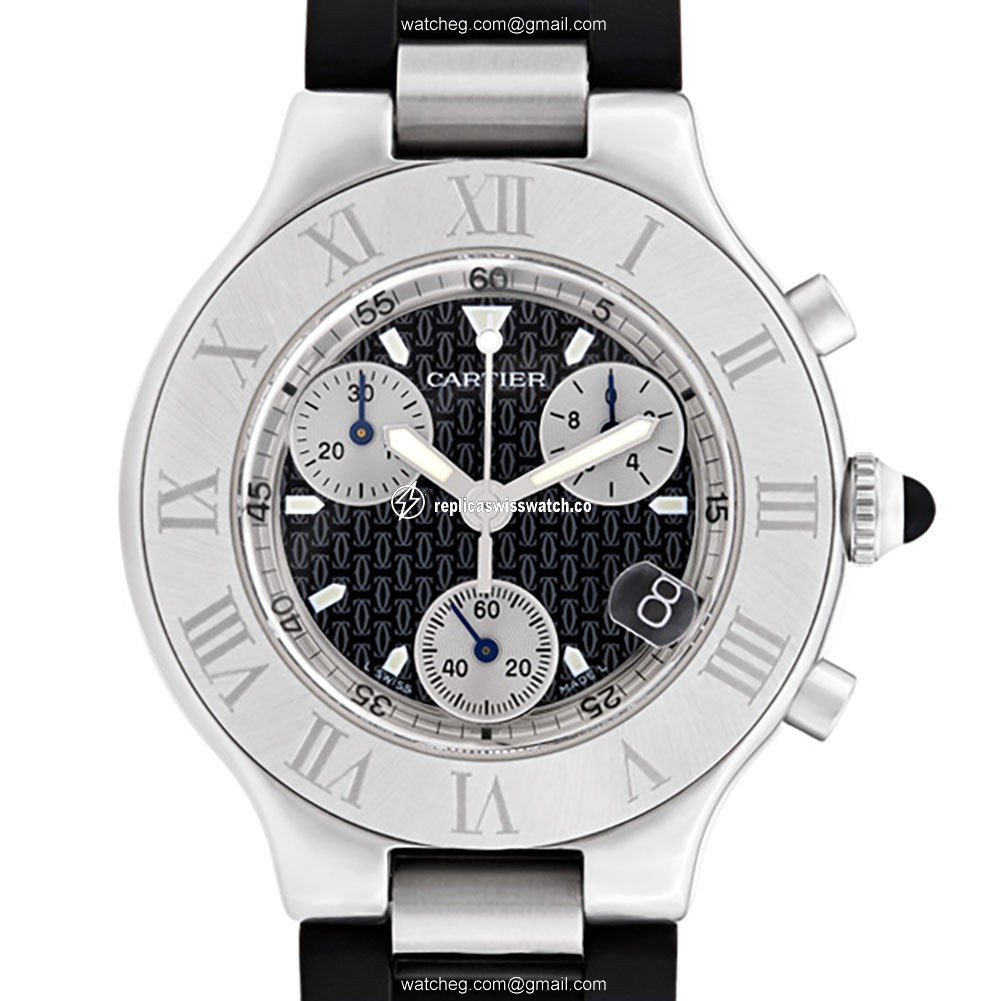 Cartier w510125u2 Chronoscaph 21 Quartz Unisex Stainless Steel Replica