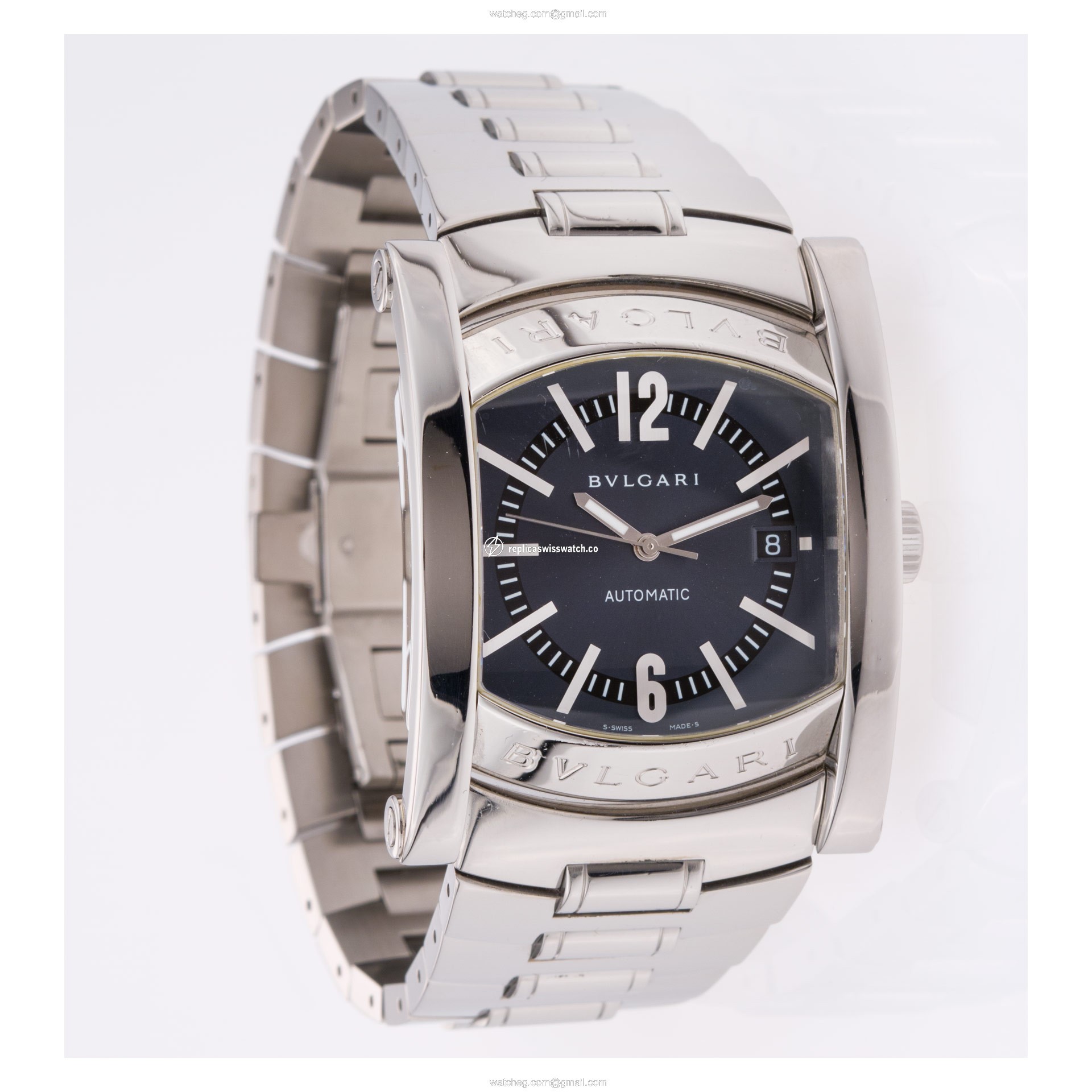 Bvlgari AA 48 S Assioma Automatic Male Stainless Steel Watches Bvlgari AA 48 S Assioma Automatic Male Stainless Steel Watches