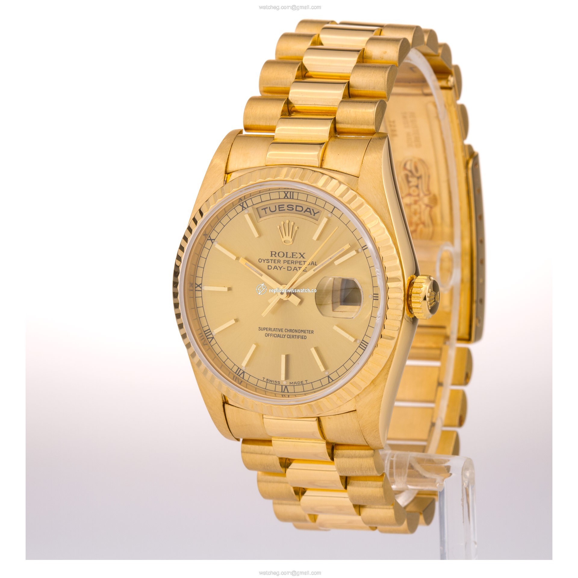 Rolex 18238 Day-Date Automatic Male 18k yellow gold Replica