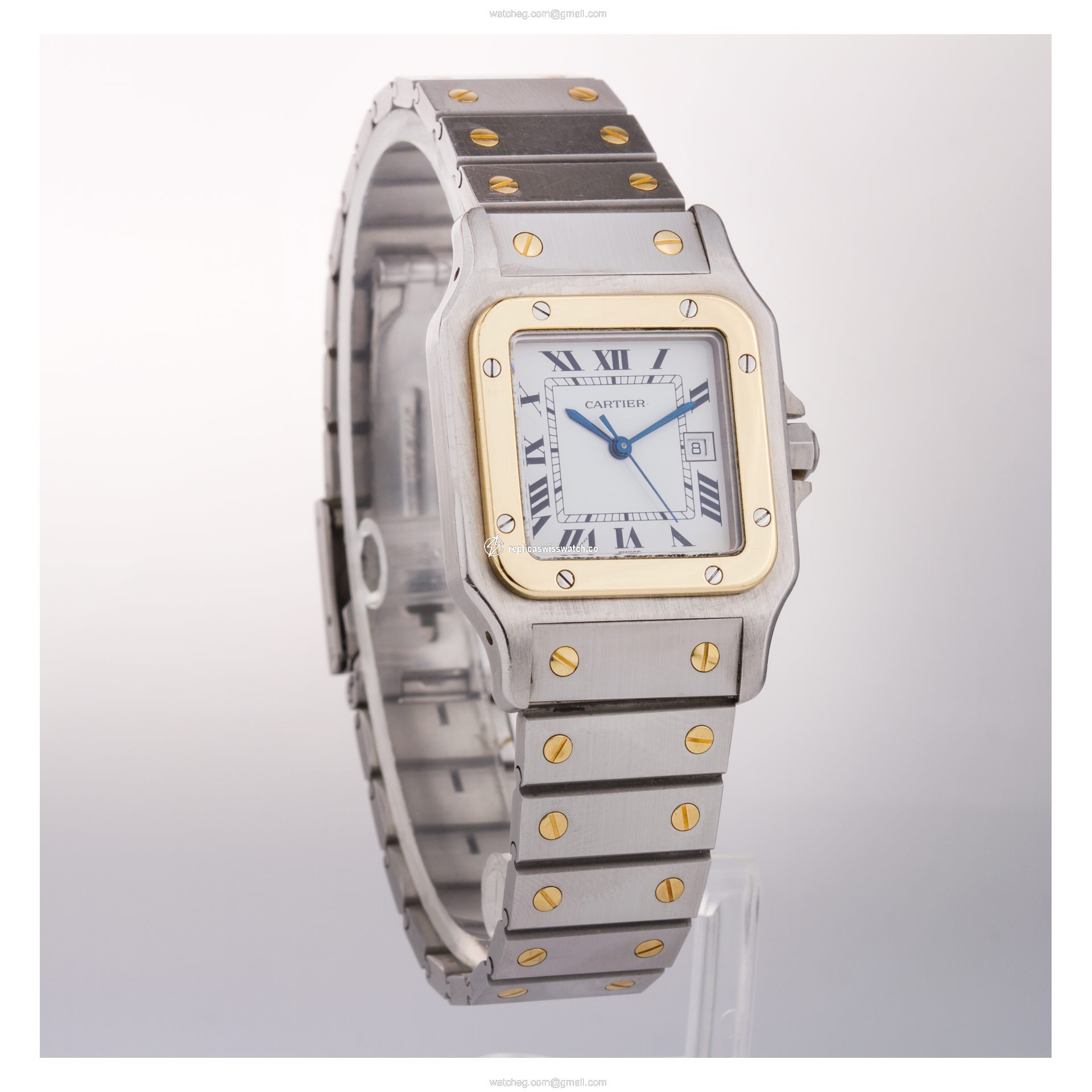 Cartier Cartier 1829 Santos Automatic Male 18k gold & Stainless Steel Replica