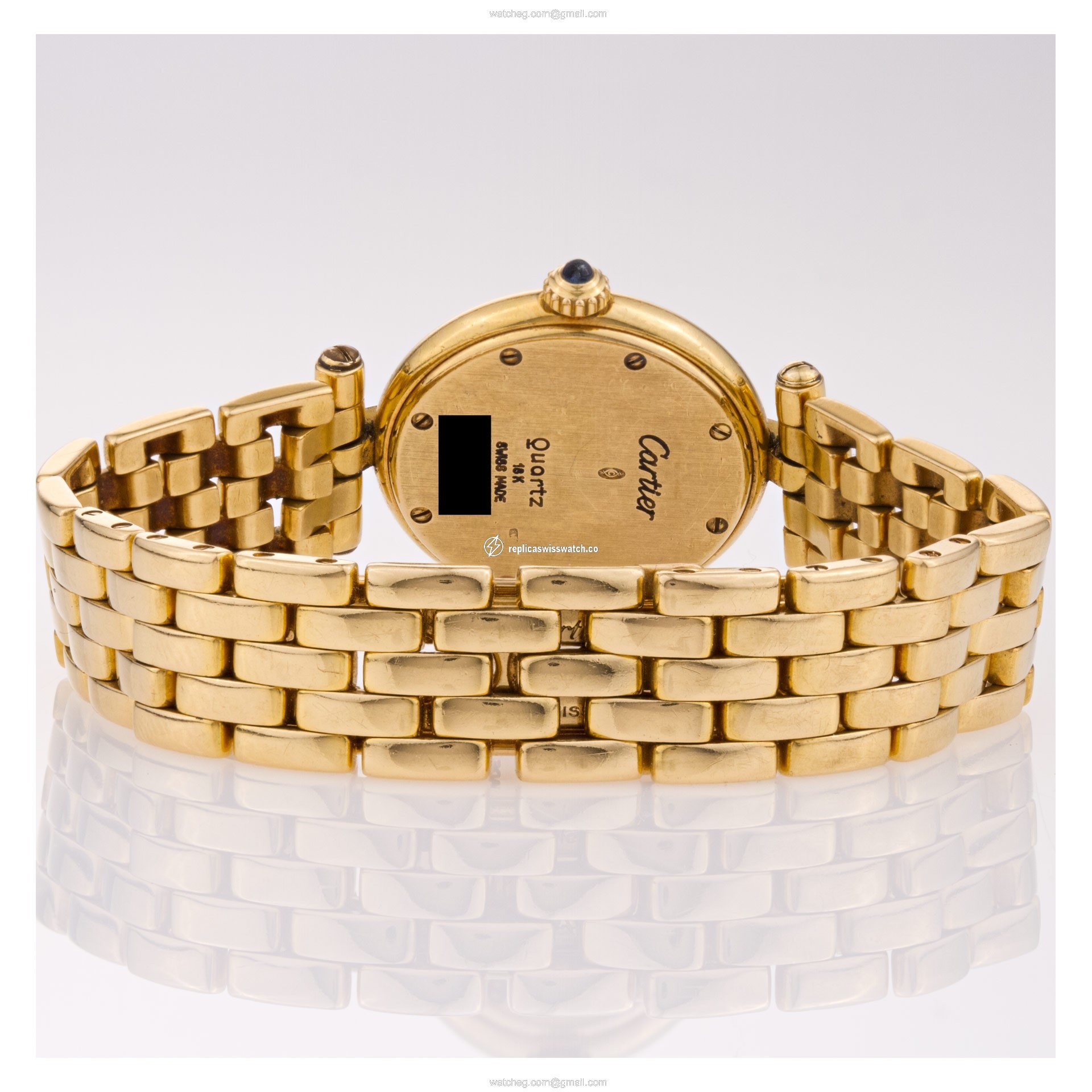Cartier 866920 VLC Quartz Female 18k yellow gold Replica