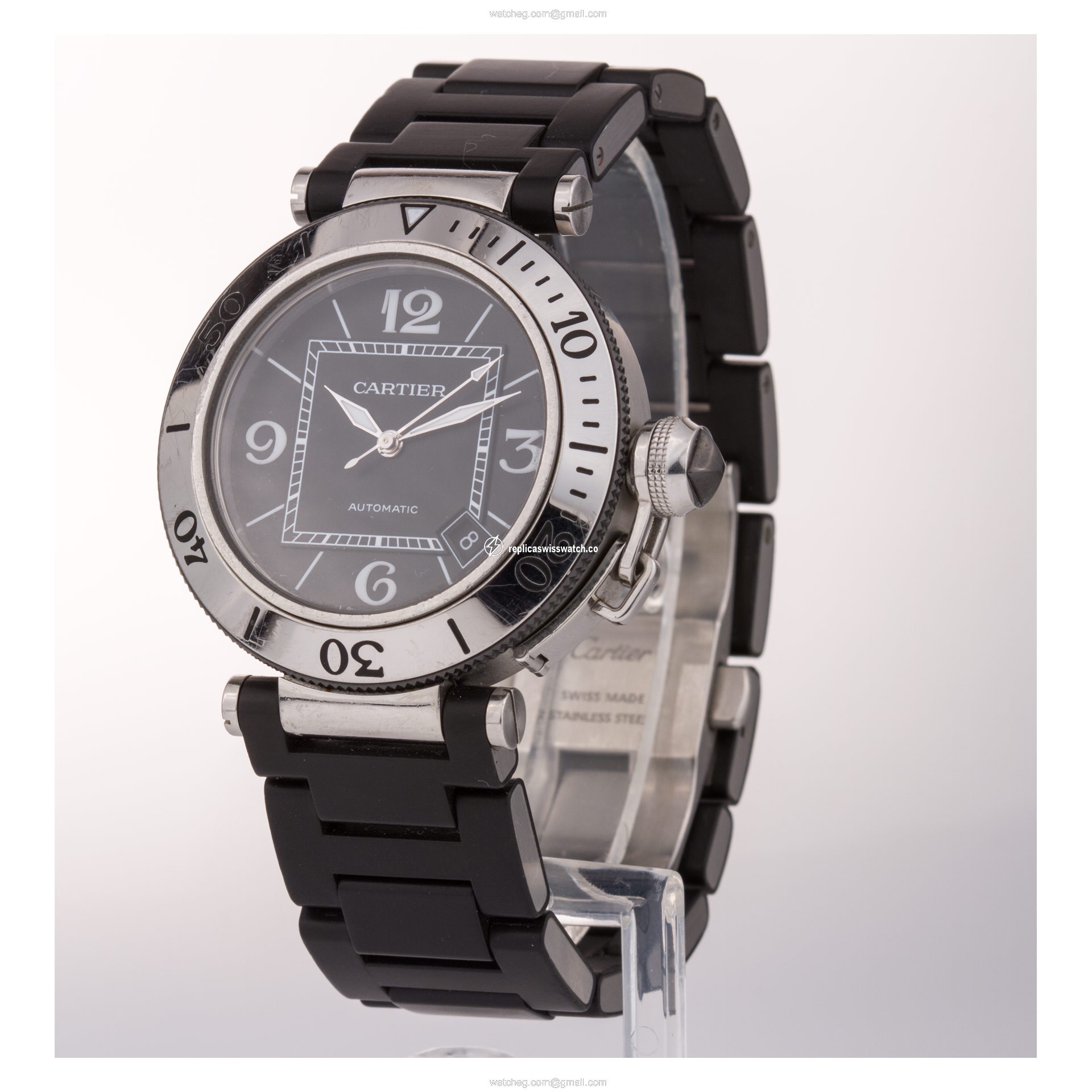 Cartier W31077U2 Pasha Seatimer Automatic Unisex Stainless Steel Replica