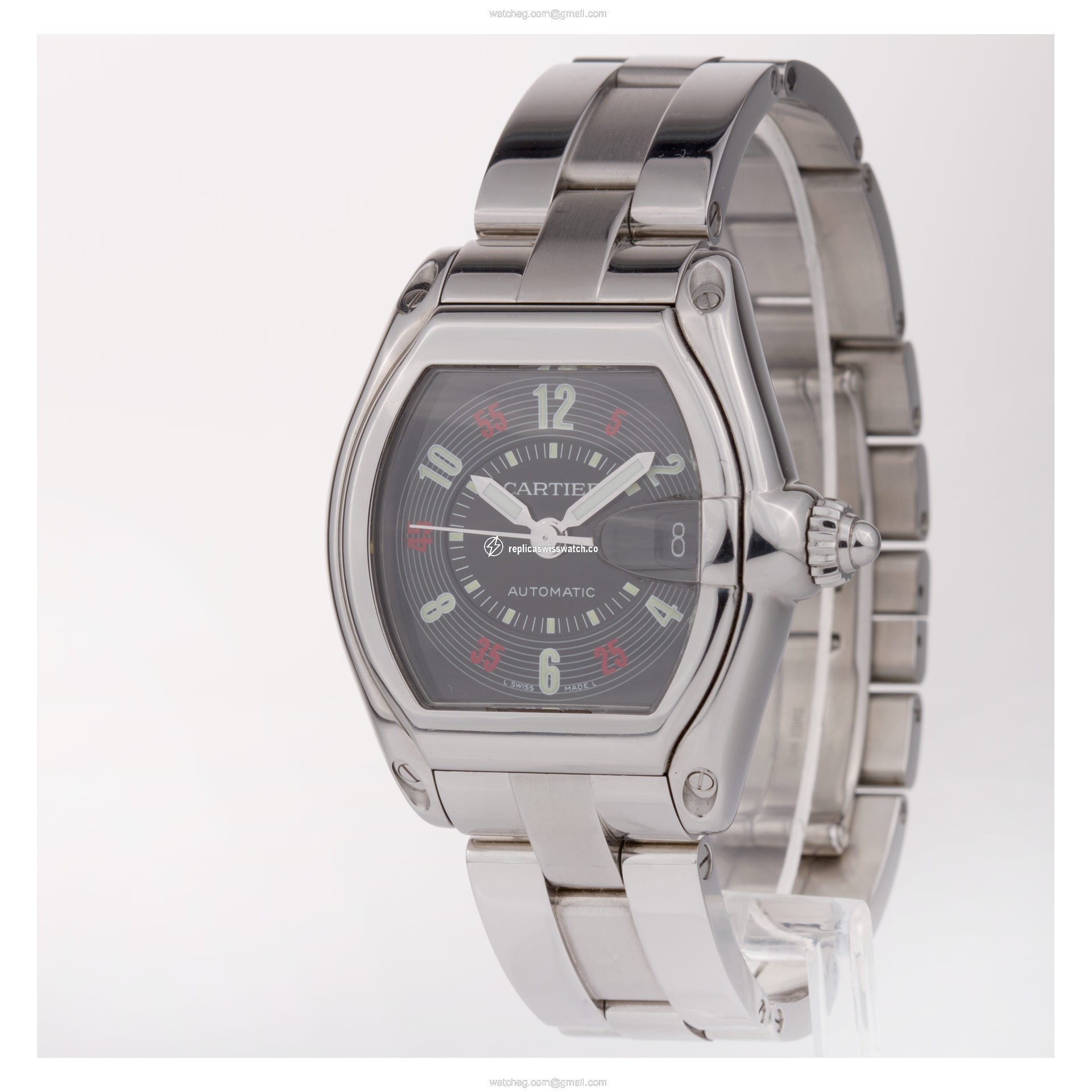Cartier w62002v3 Roadster Automatic Male Stainless Steel Replica