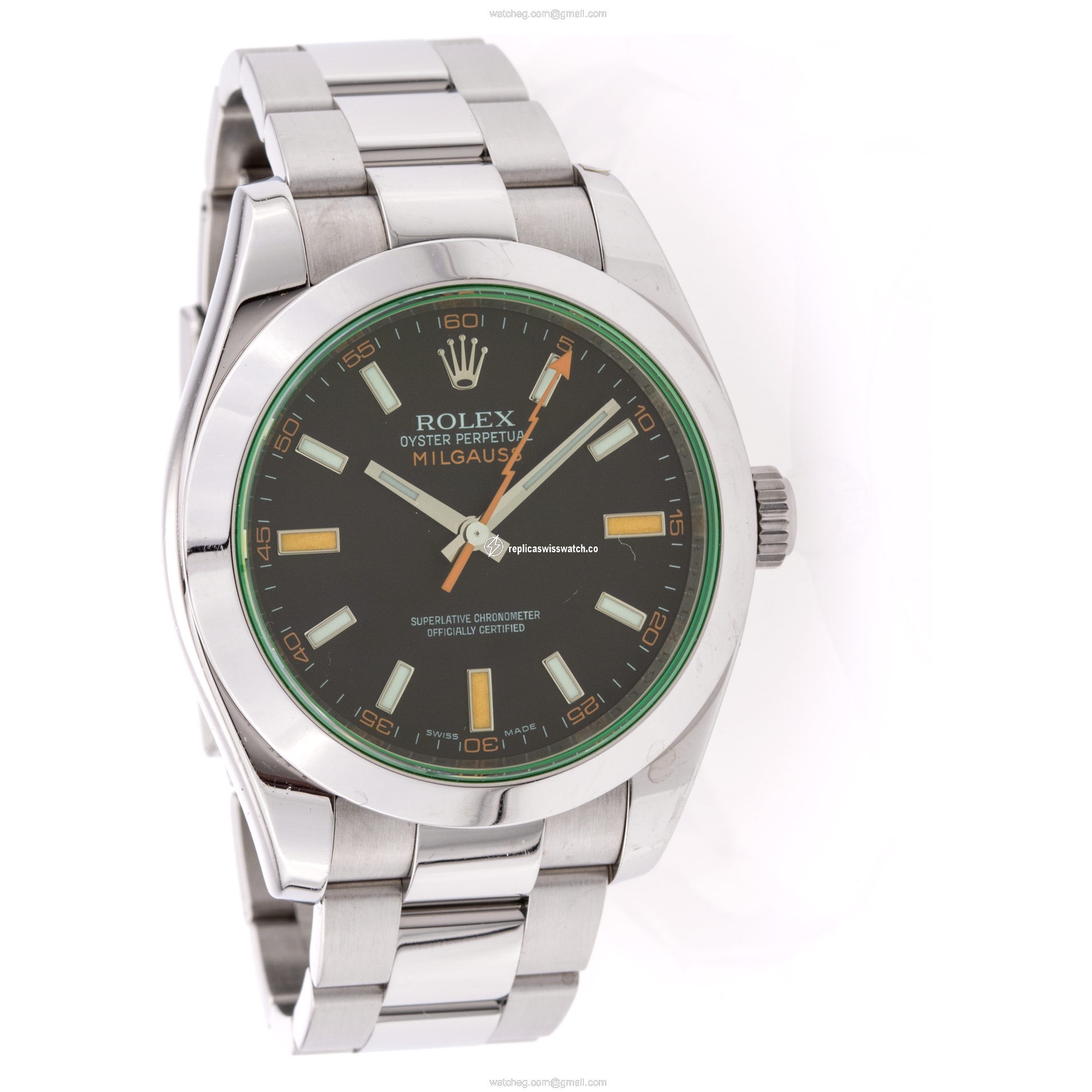 Rolex 116400 Milgauss Automatic Male Stainless Steel Replica