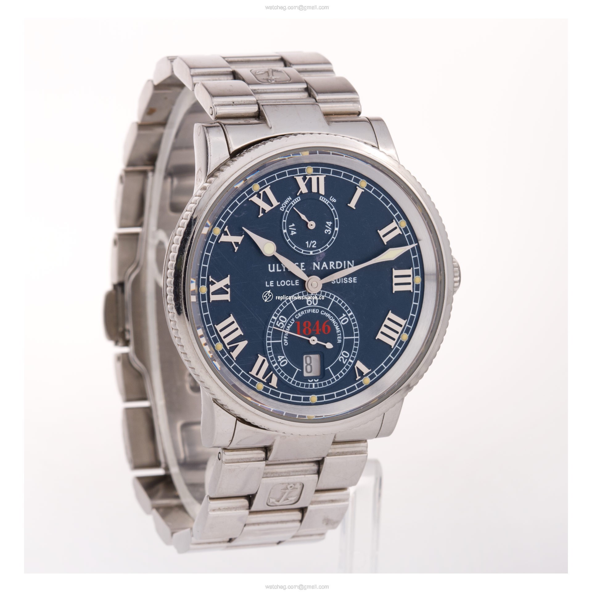 Ulysse Nardin 263-22-7/40 Marine Chronometer Automatic Male Stainless Steel Replica