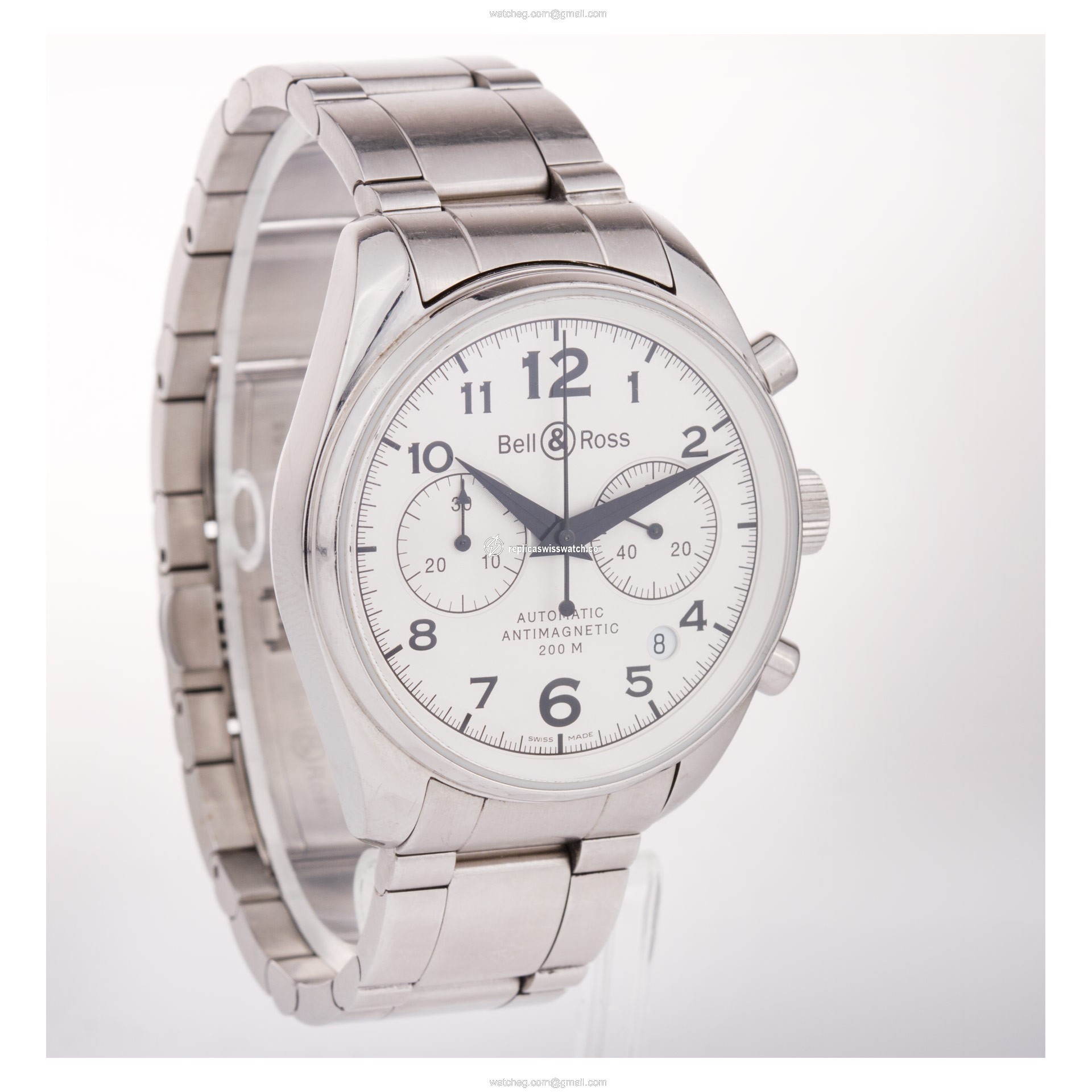 Bell & Ross BR-126 vintage 126 Automatic Male Stainless Steel Watches Bell & Ross BR-126 vintage 126 Automatic Male Stainless Steel Watches