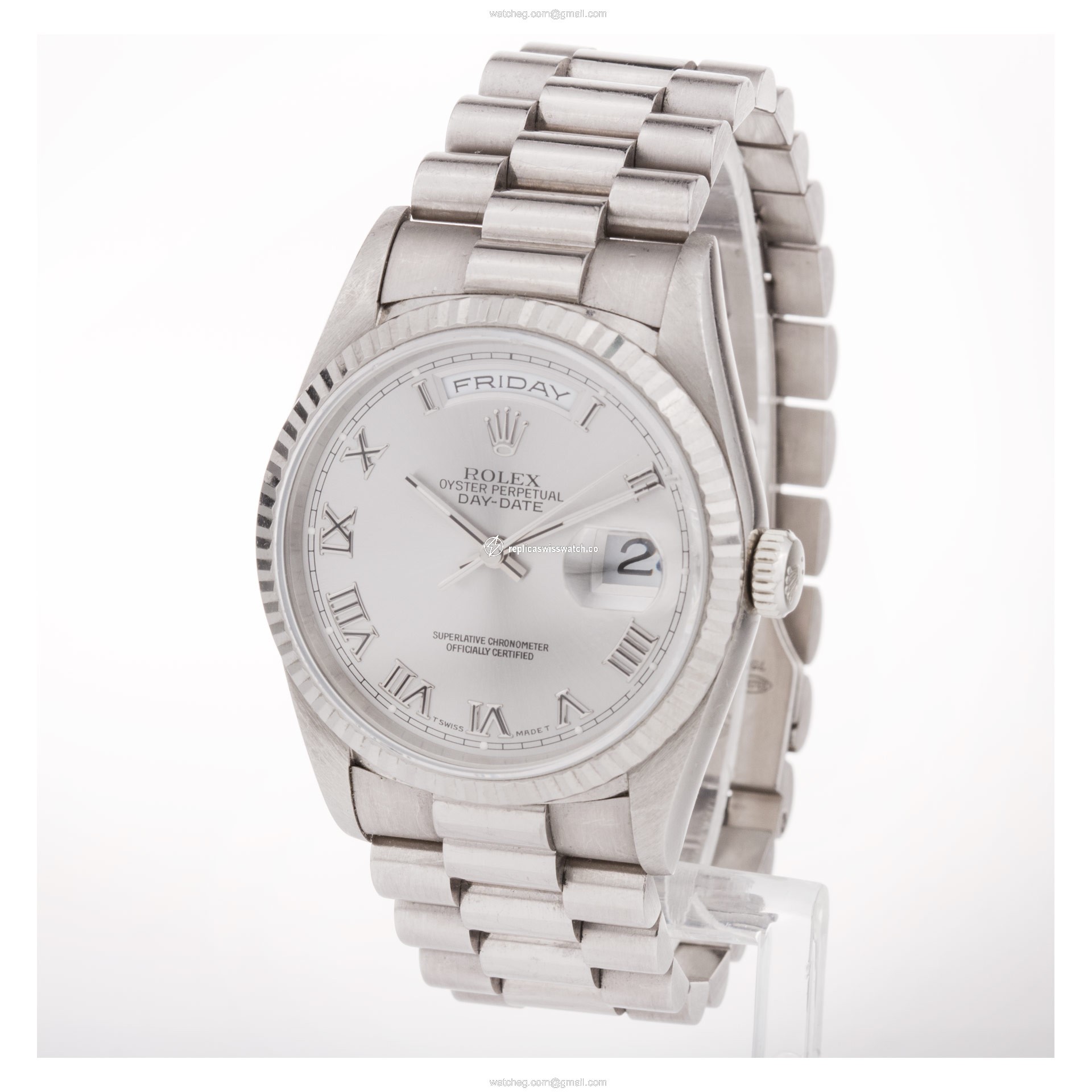 Rolex 18239 Day-Date Automatic Male 18k White Gold Watches Rolex 18239 Day-Date Automatic Male 18k White Gold Watches