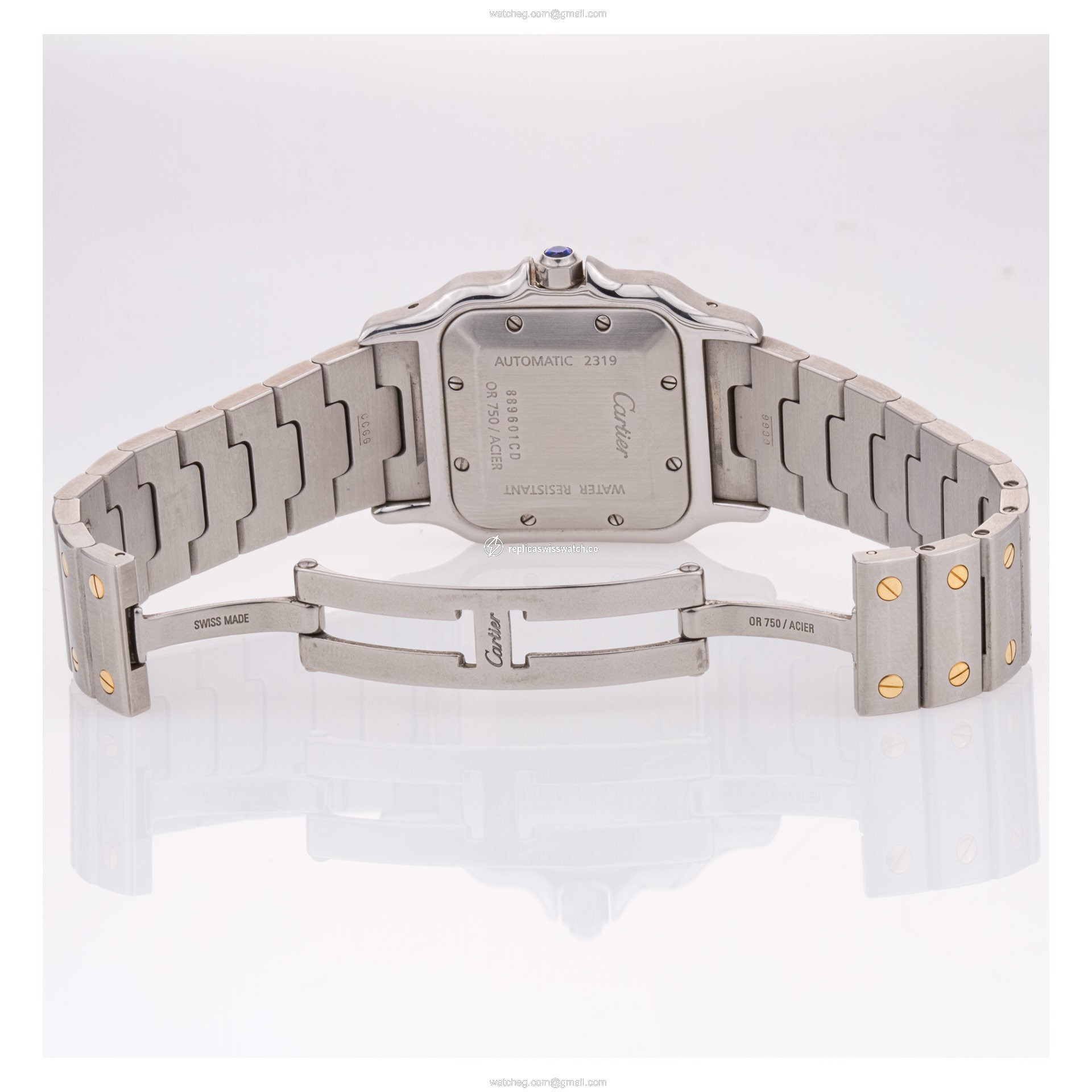 Cartier W20011C4 Santos Automatic Unisex Stainless Steel Replica