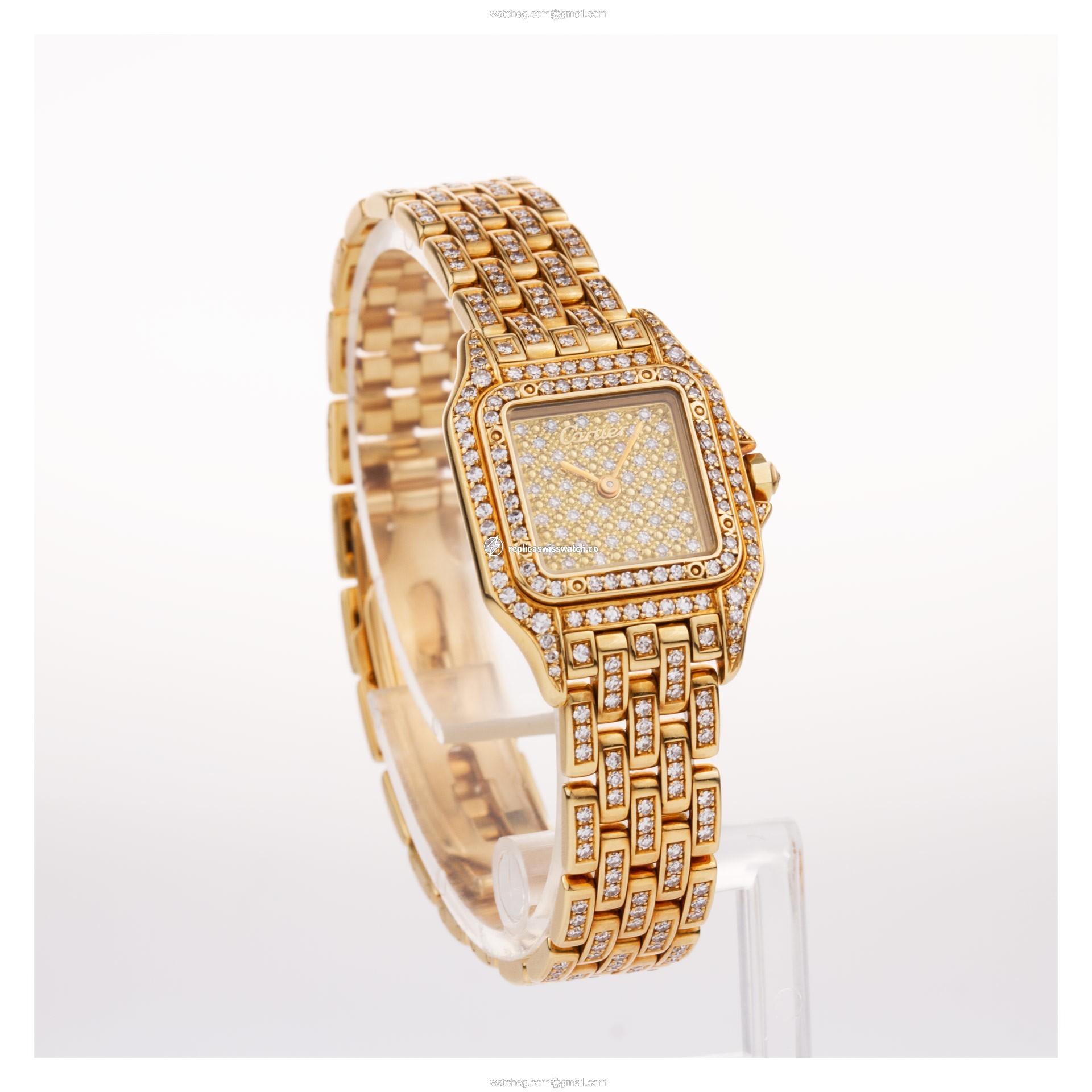 Cartier WF3072B9PVE Panthere Quartz Female 18k yellow gold Replica