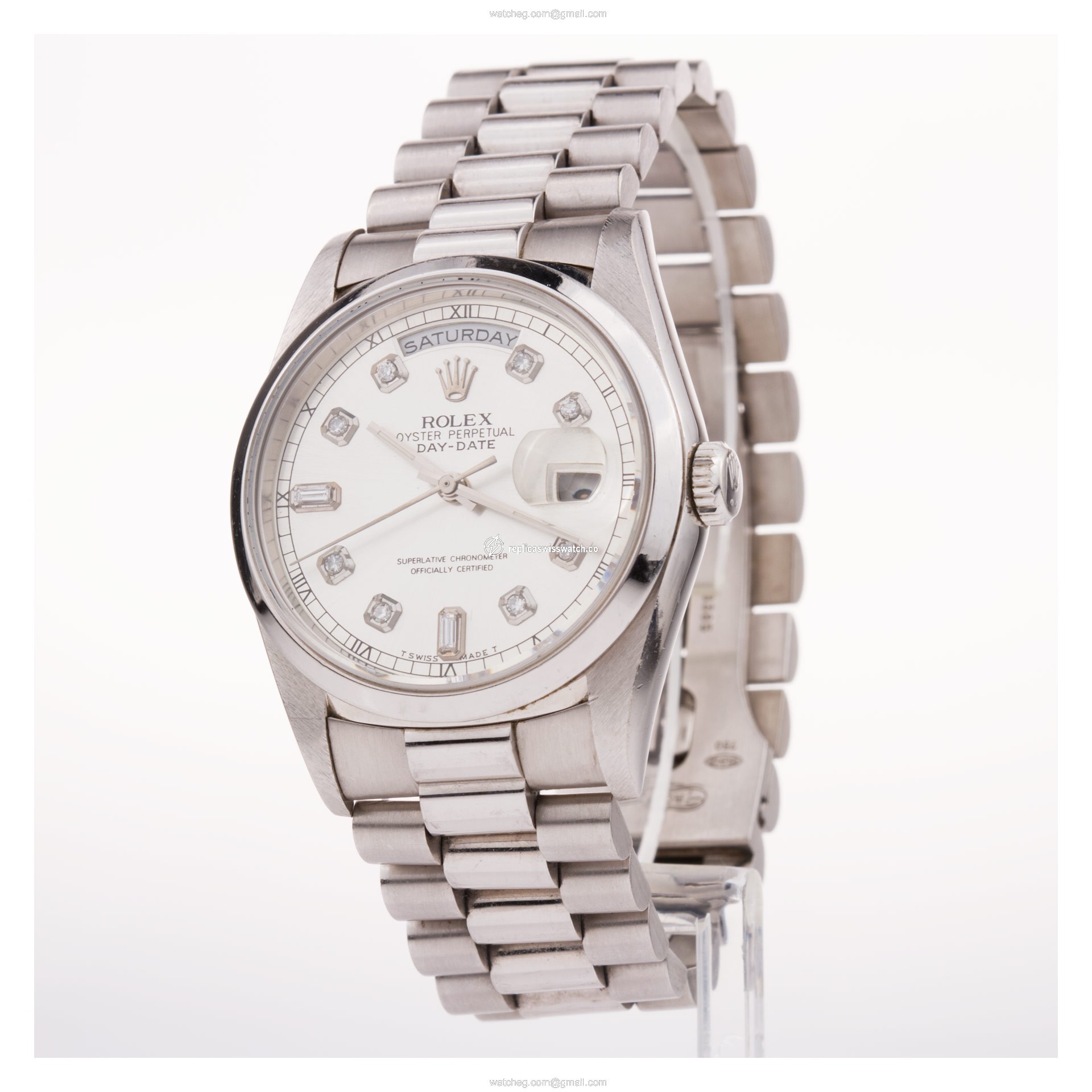 Rolex 18239 Day-Date Automatic Male 18k White Gold Watches Rolex 18239 Day-Date Automatic Male 18k White Gold Watches