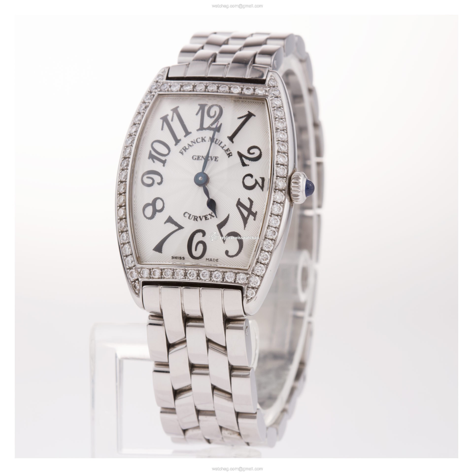Franck Muller 1752 QZ Curvex Quartz Female Stainless Steel Replica