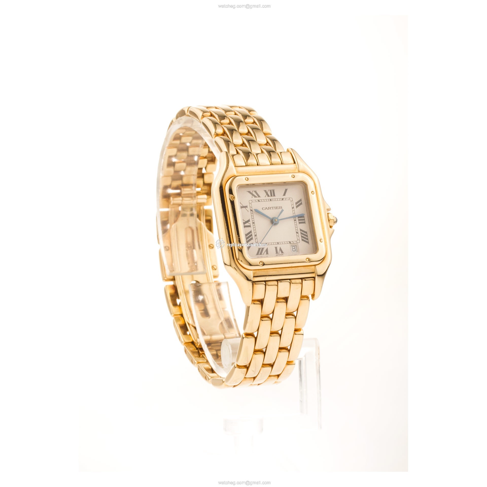 Cartier W25014B9 Panthere Quartz Male 18k yellow gold Replica