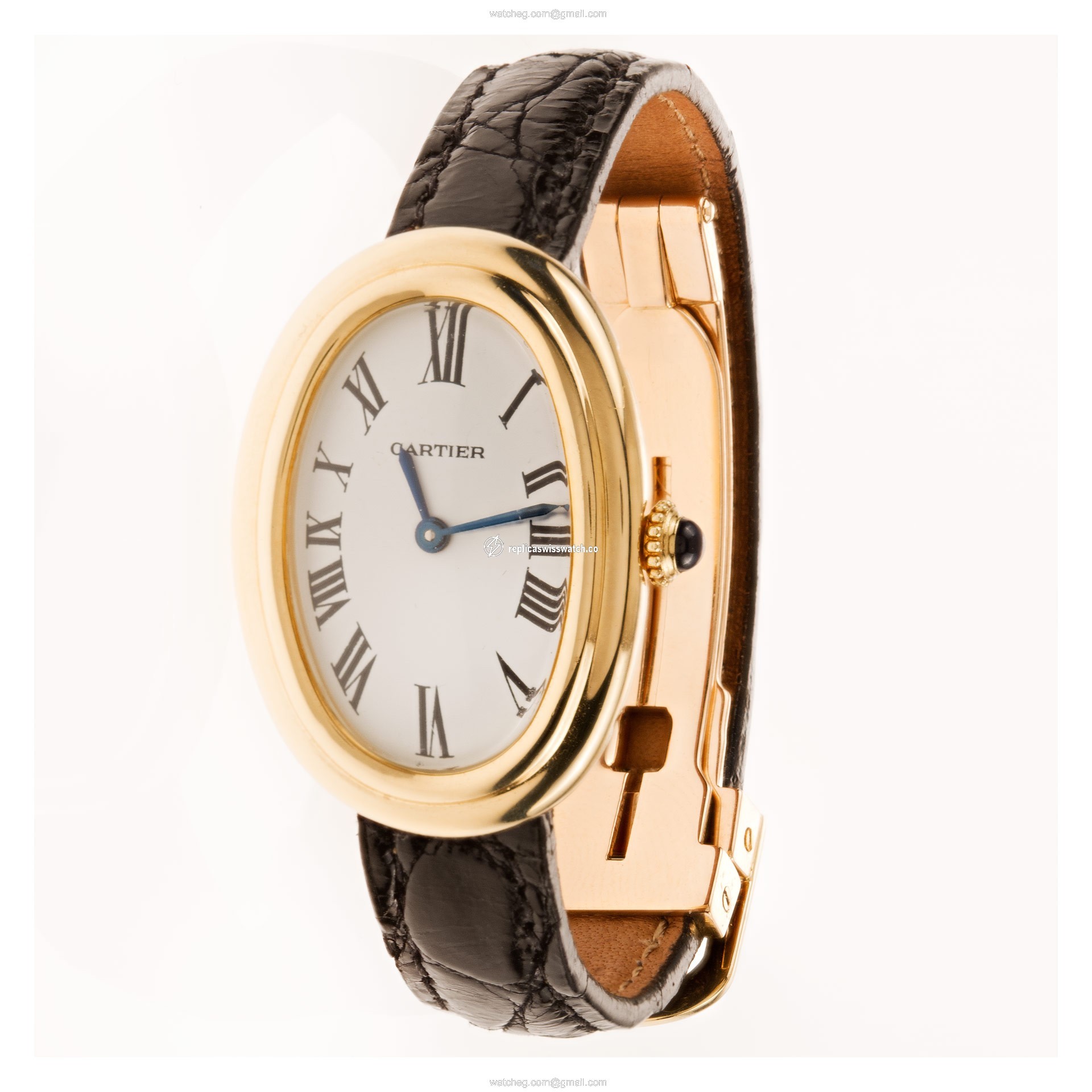 Cartier W8000017 Baignoire Manual Female 18k yellow gold Replica
