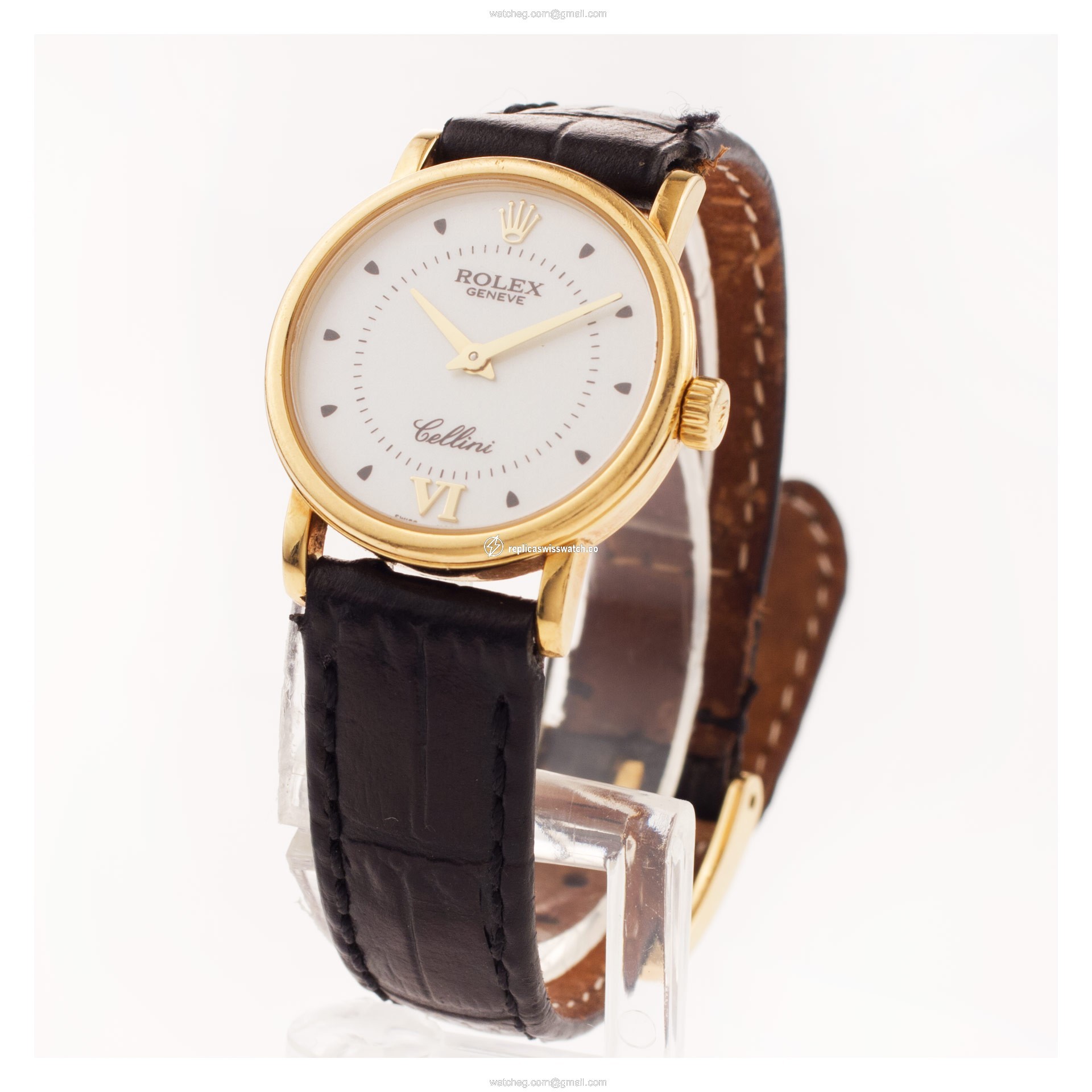 Rolex 6110 Cellini Quartz Female 18k yellow gold Replica