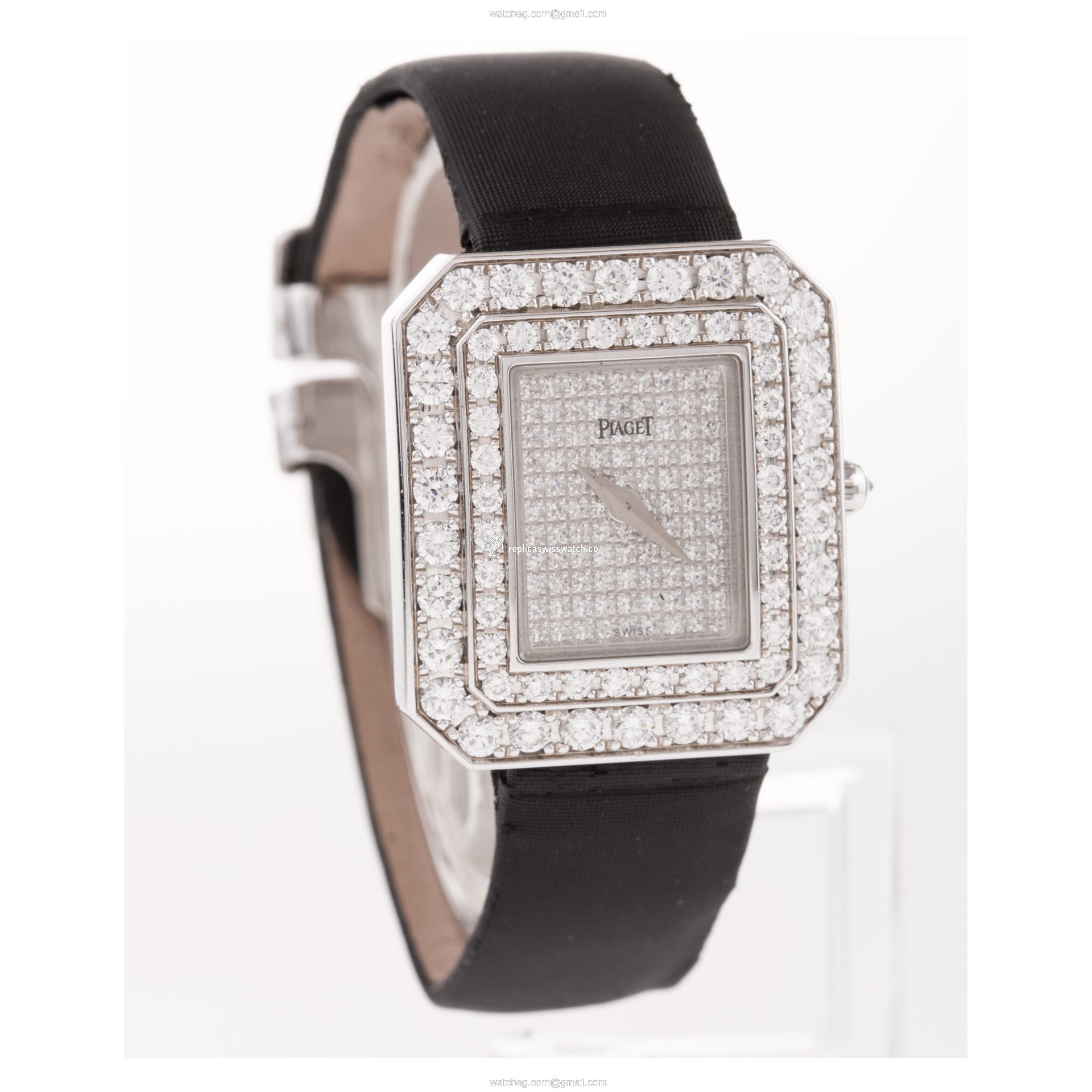 Piaget G0A24034 Protocol Quartz Female 18k White Gold Replica