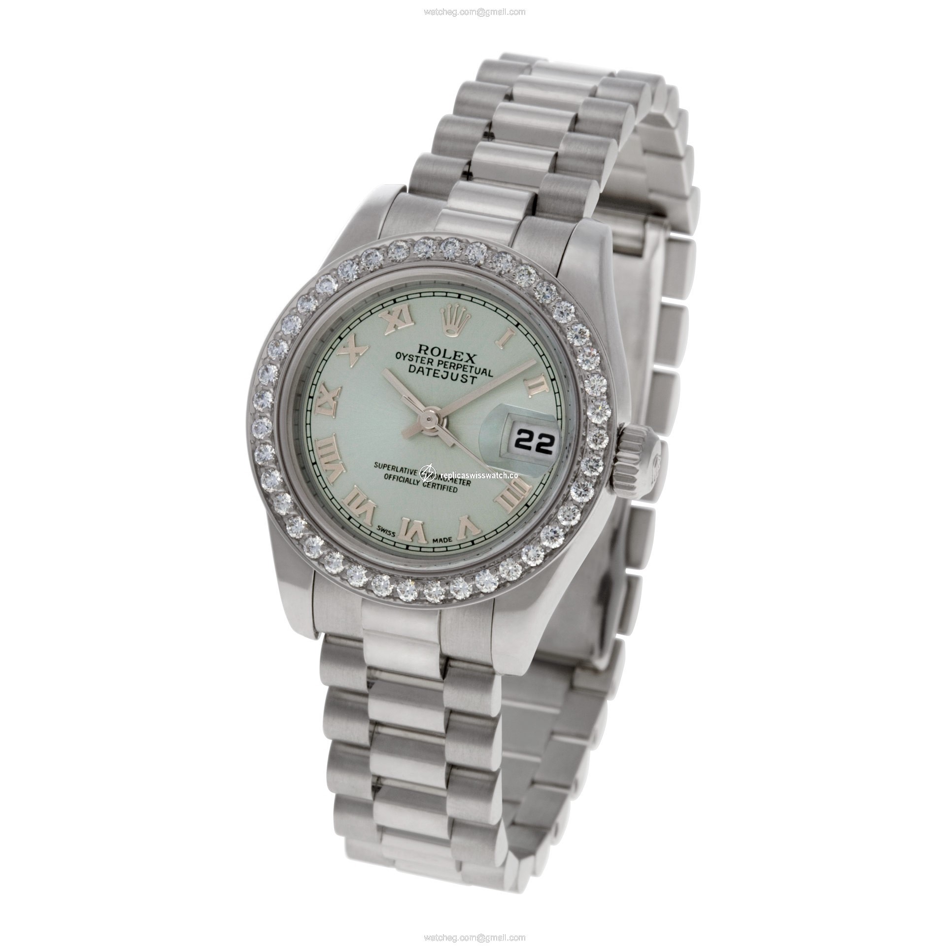 Rolex 179166 Datejust Automatic Female Platinum Replica