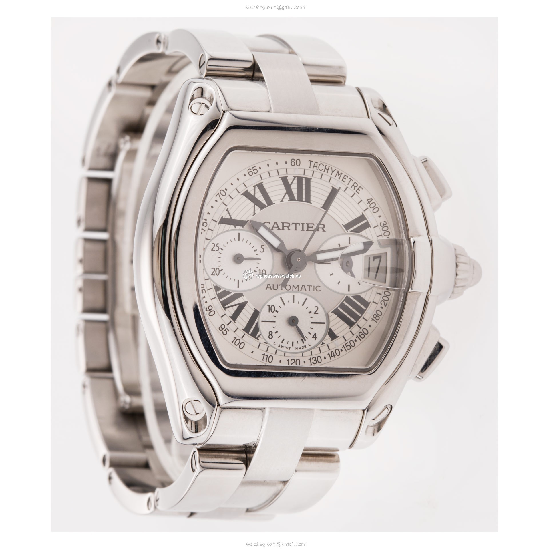 Cartier W62019X6 Roadster Automatic Male Stainless Steel Replica