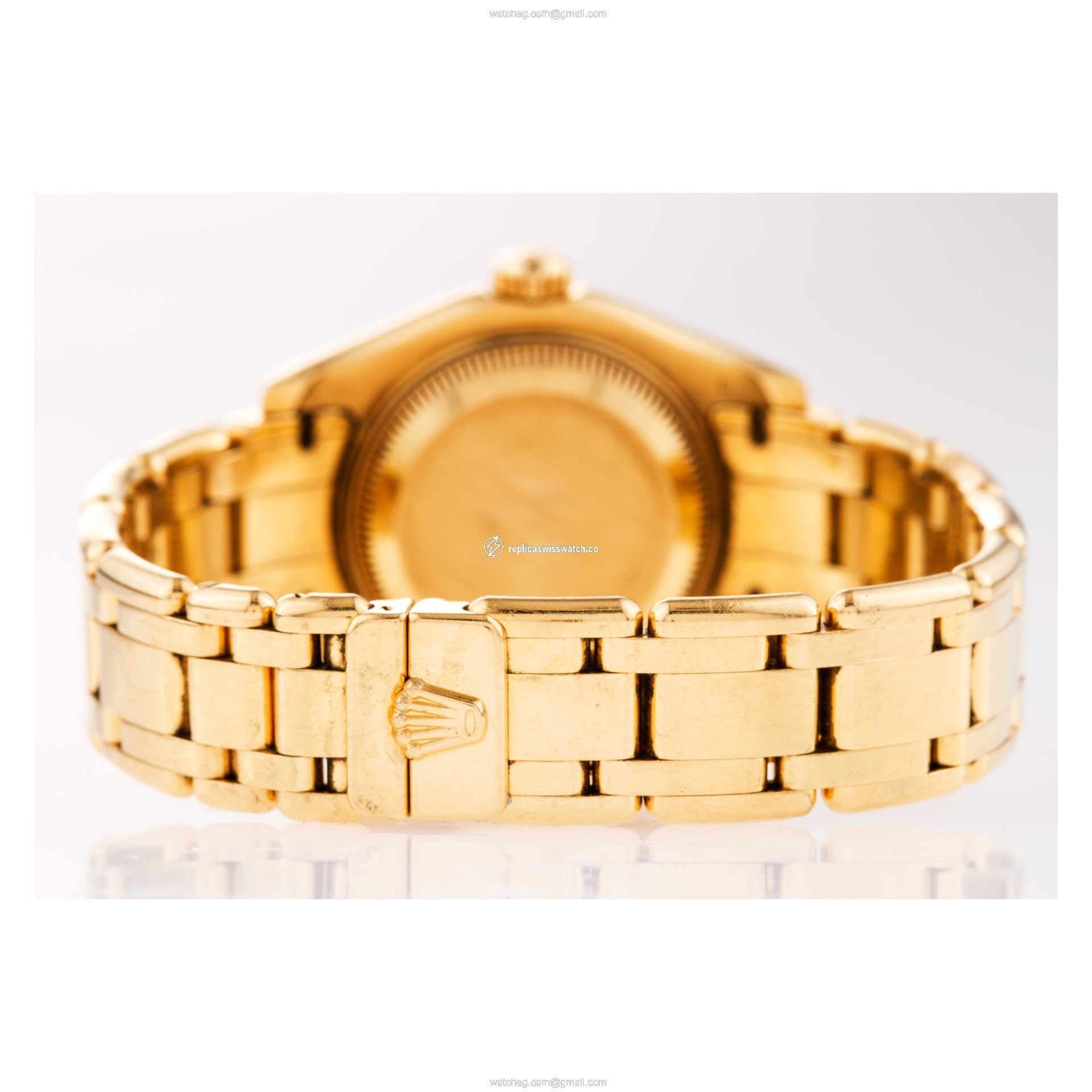 Rolex 80318 Pearlmaster Automatic Female 18k yellow gold Replica