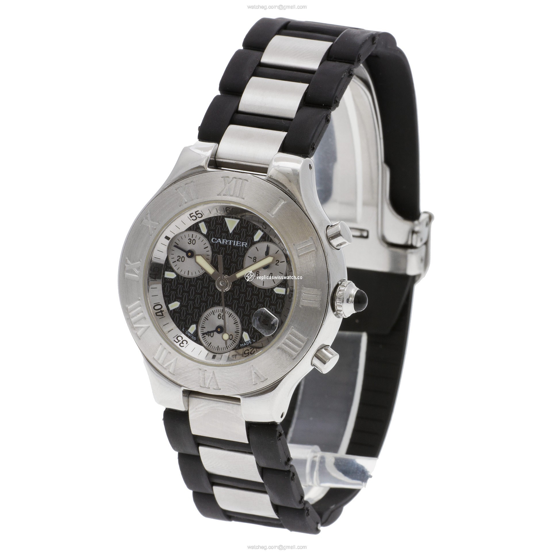 Cartier w510125u2 Chronoscaph Quartz Unisex Stainless Steel Replica