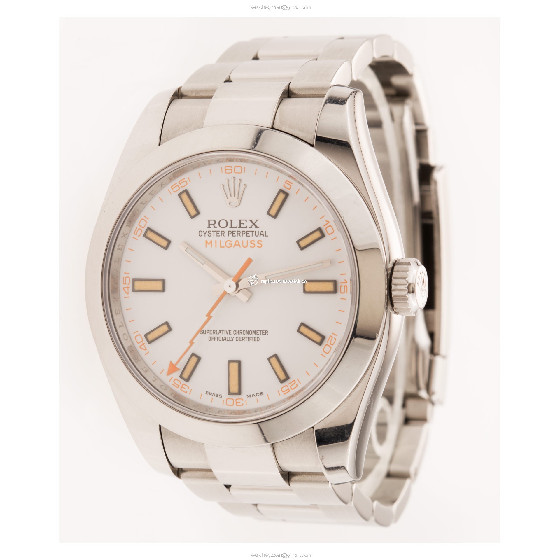 Rolex 116400 Milgauss Automatic Male Stainless Steel Replica
