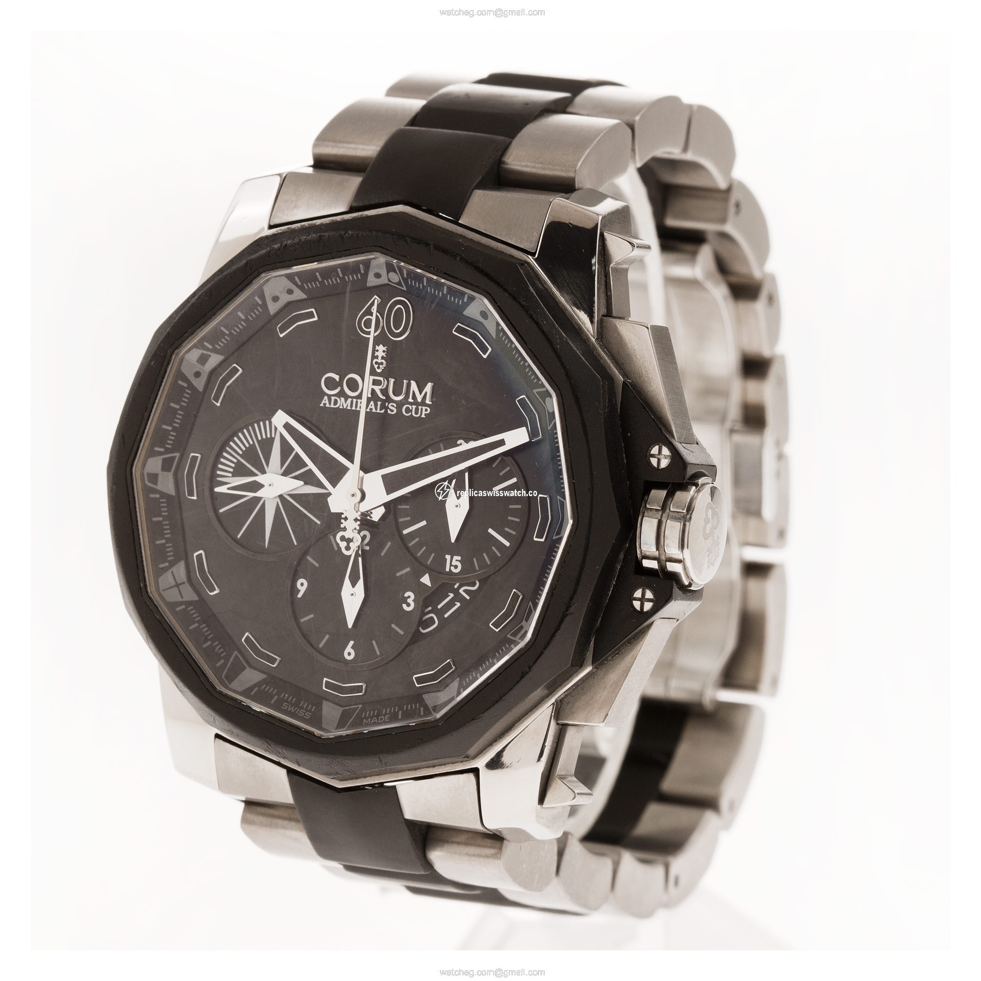 Corum 277.931.06/0371/AN12 Admirals Cup Automatic Male Titanium & rubber Replica