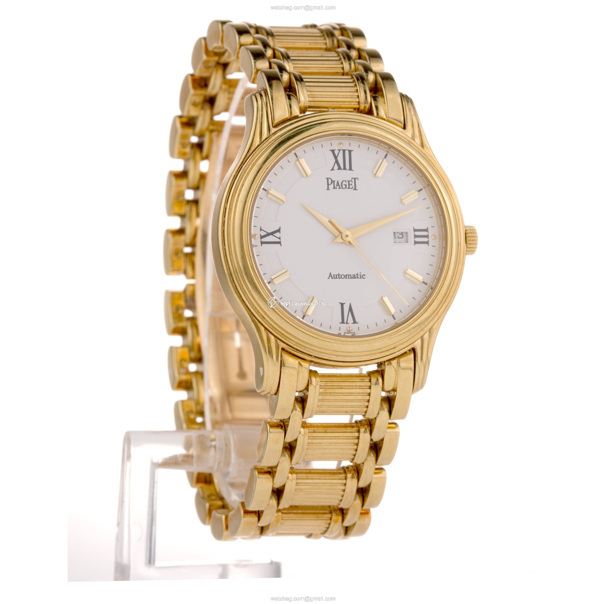 Piaget 24001 M 501 D Polo Automatic Unisex 18k Yellow Gold Replica