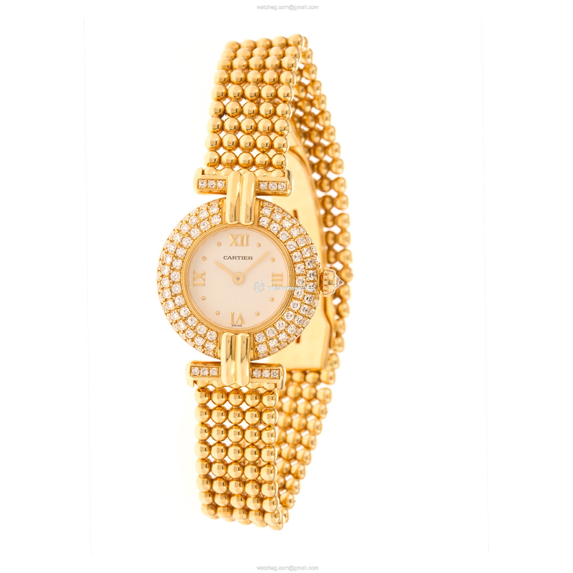 Cartier 1980 Colisee Quartz Female 18k yellow gold Replica
