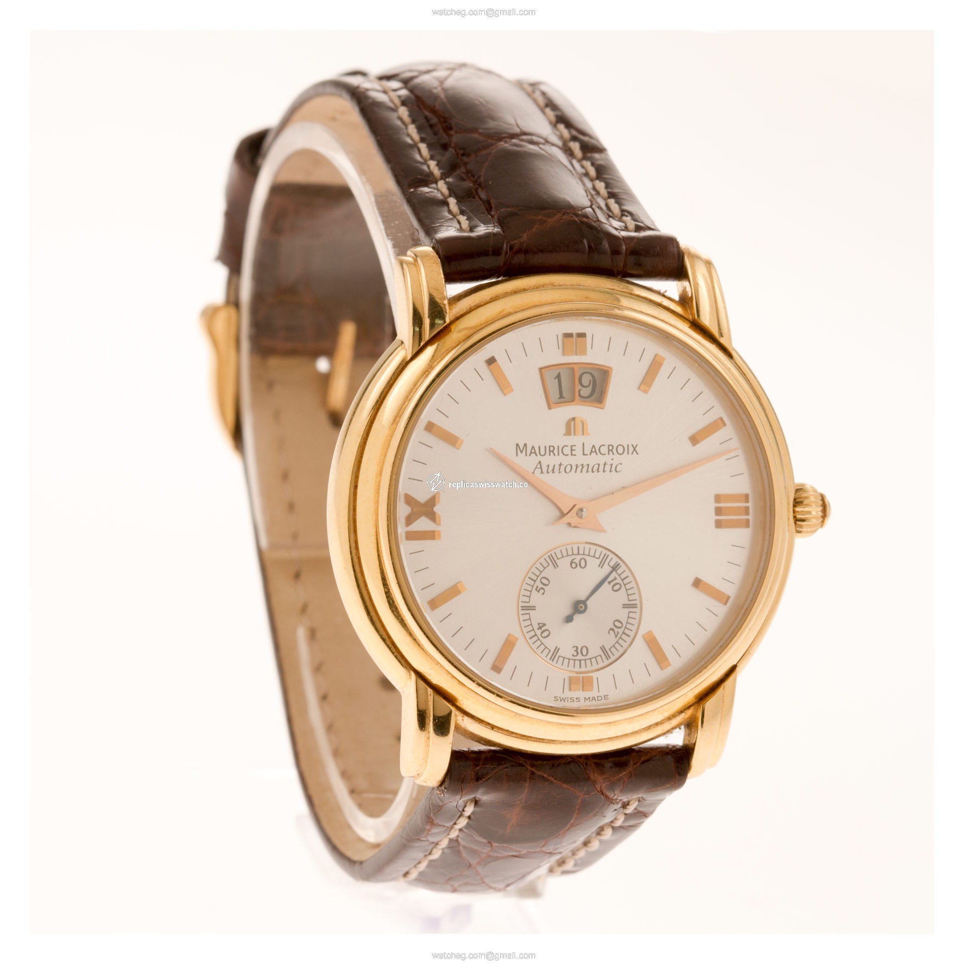 Maurice Lacroix 58788 grand guichet Automatic Male 18k yellow gold Replica