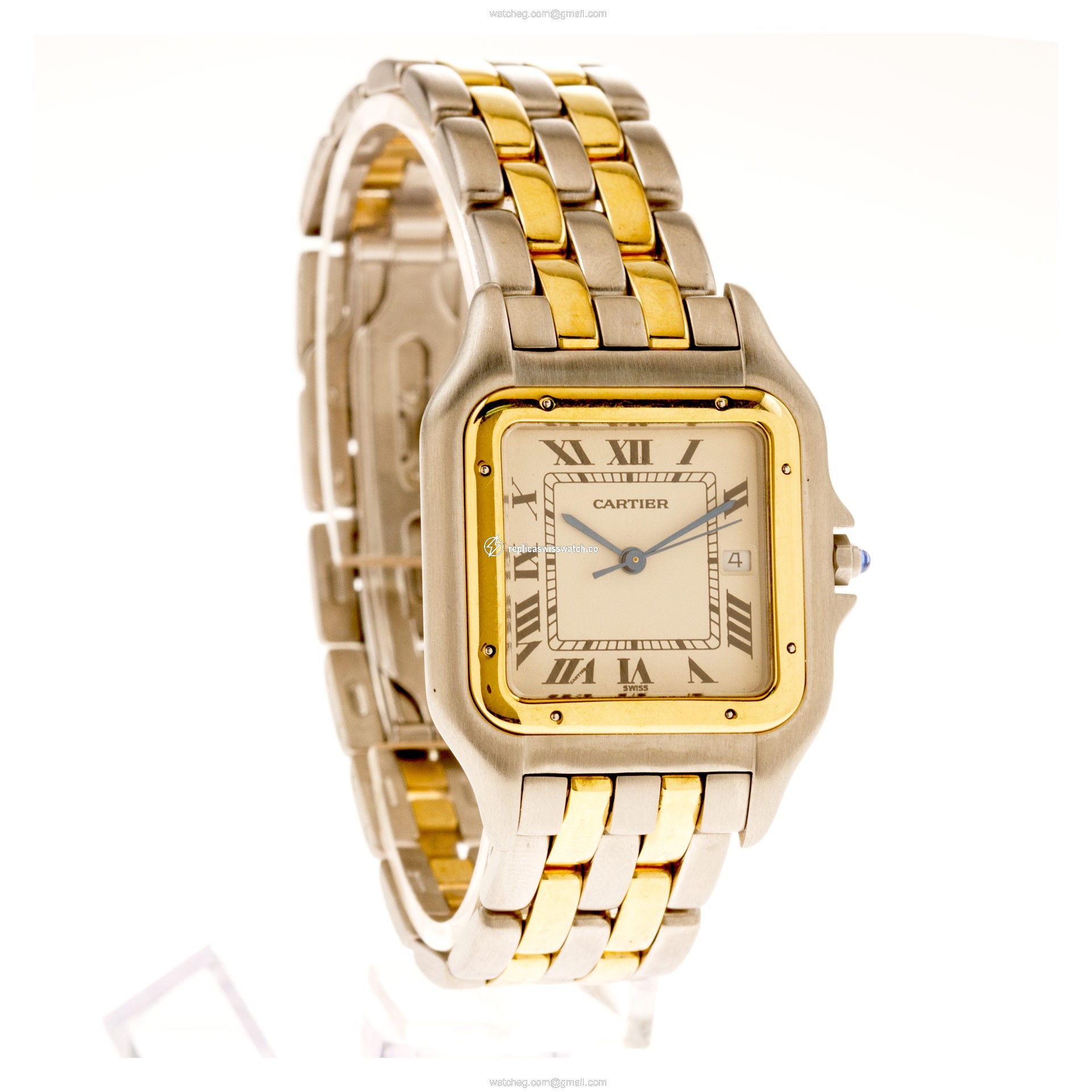 Cartier 163957 Panthere Quartz Male 18k gold & Stainless Steel Replica