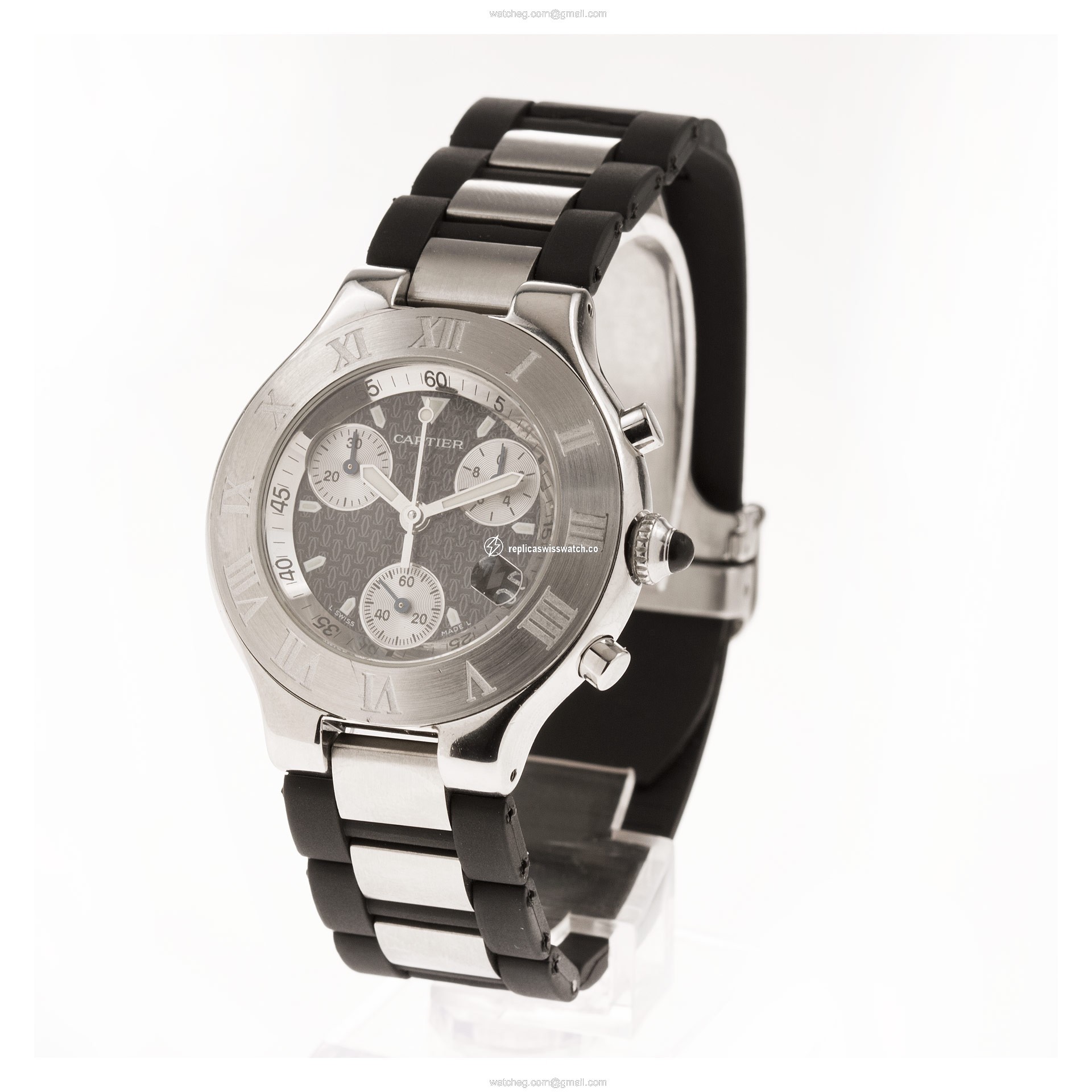 Cartier w510125u2 Chronoscaph 21 Quartz Unisex Stainless Steel Replica