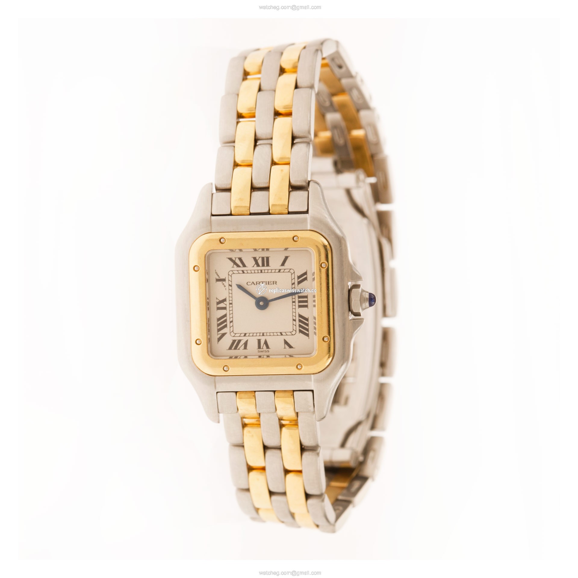 Cartier W25028B Panthere Quartz Female 18k gold & Stainless Steel Replica