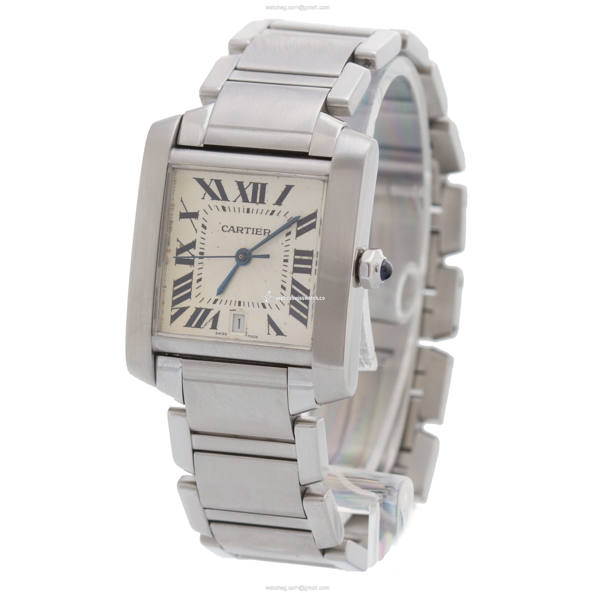 Cartier W51002q3 Tank Francaise Automatic Male Stainless Steel Replica