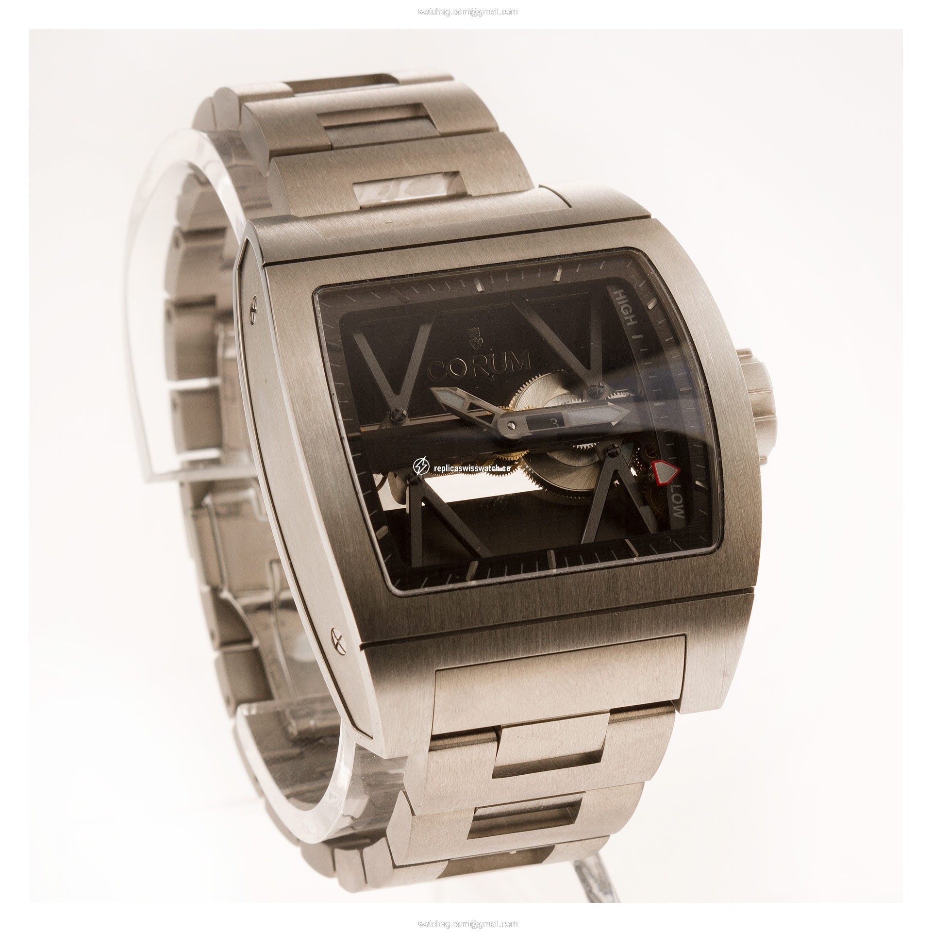 Corum 107.101.04/v2500000 Tri Bridge Automatic Male Titanium Replica