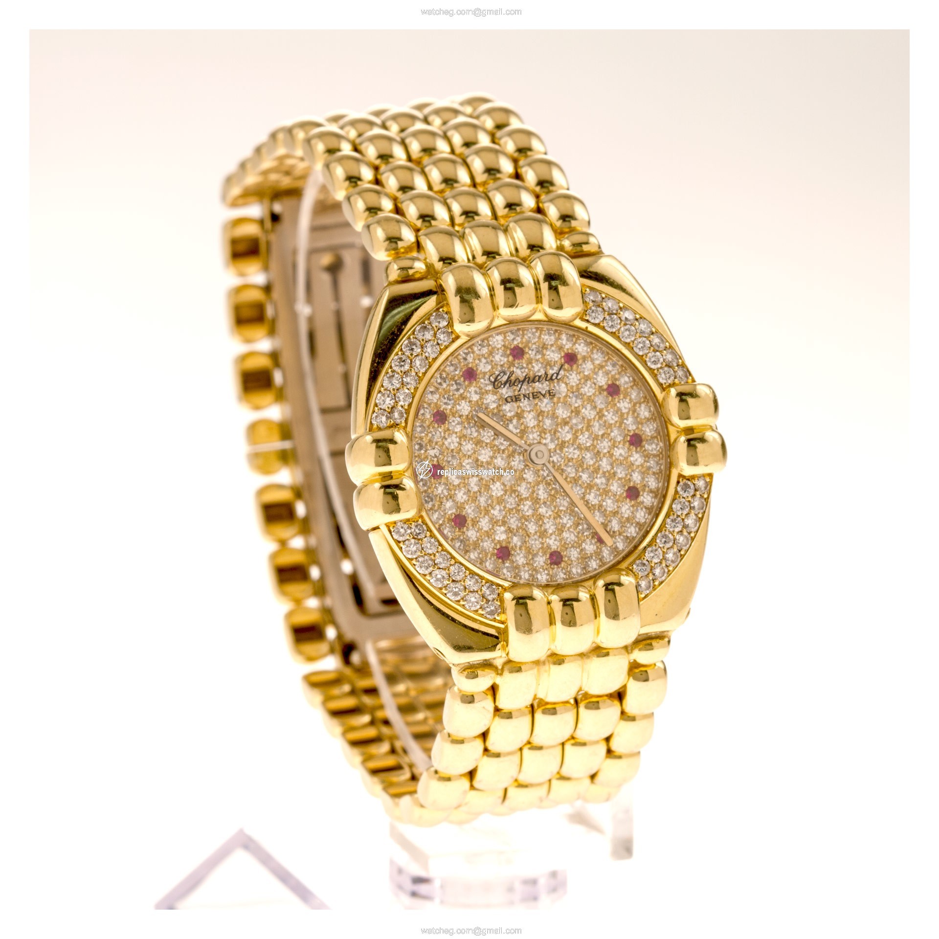 Chopard 2230 Gstaad Quartz Female 18k yellow gold Replica