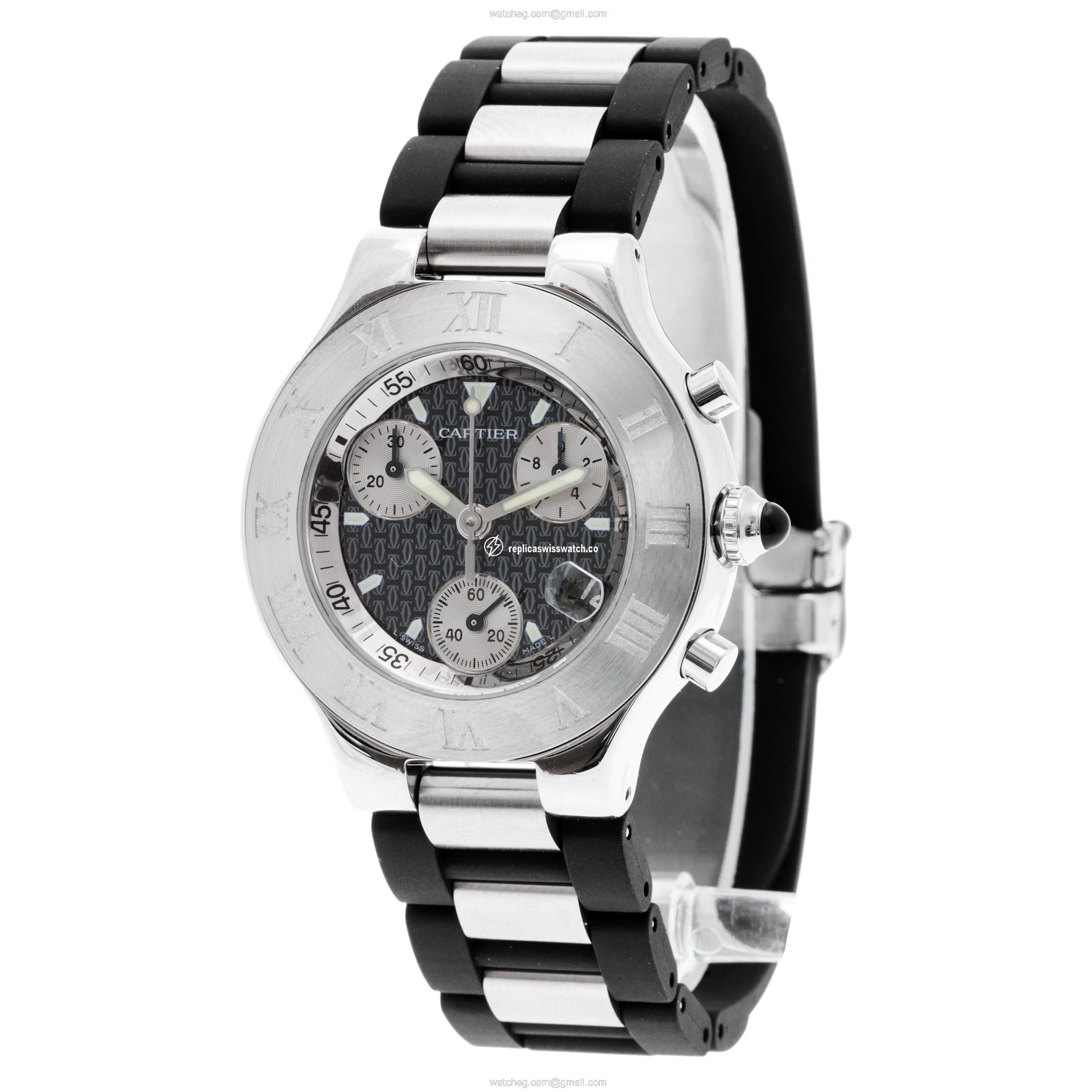 Cartier w510125u2 Chronograph Quartz Unisex Stainless Steel Replica
