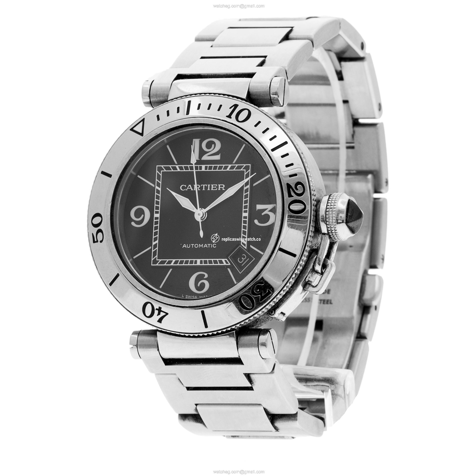 Cartier W31077M7 Pasha Automatic Unisex Stainless Steel Replica