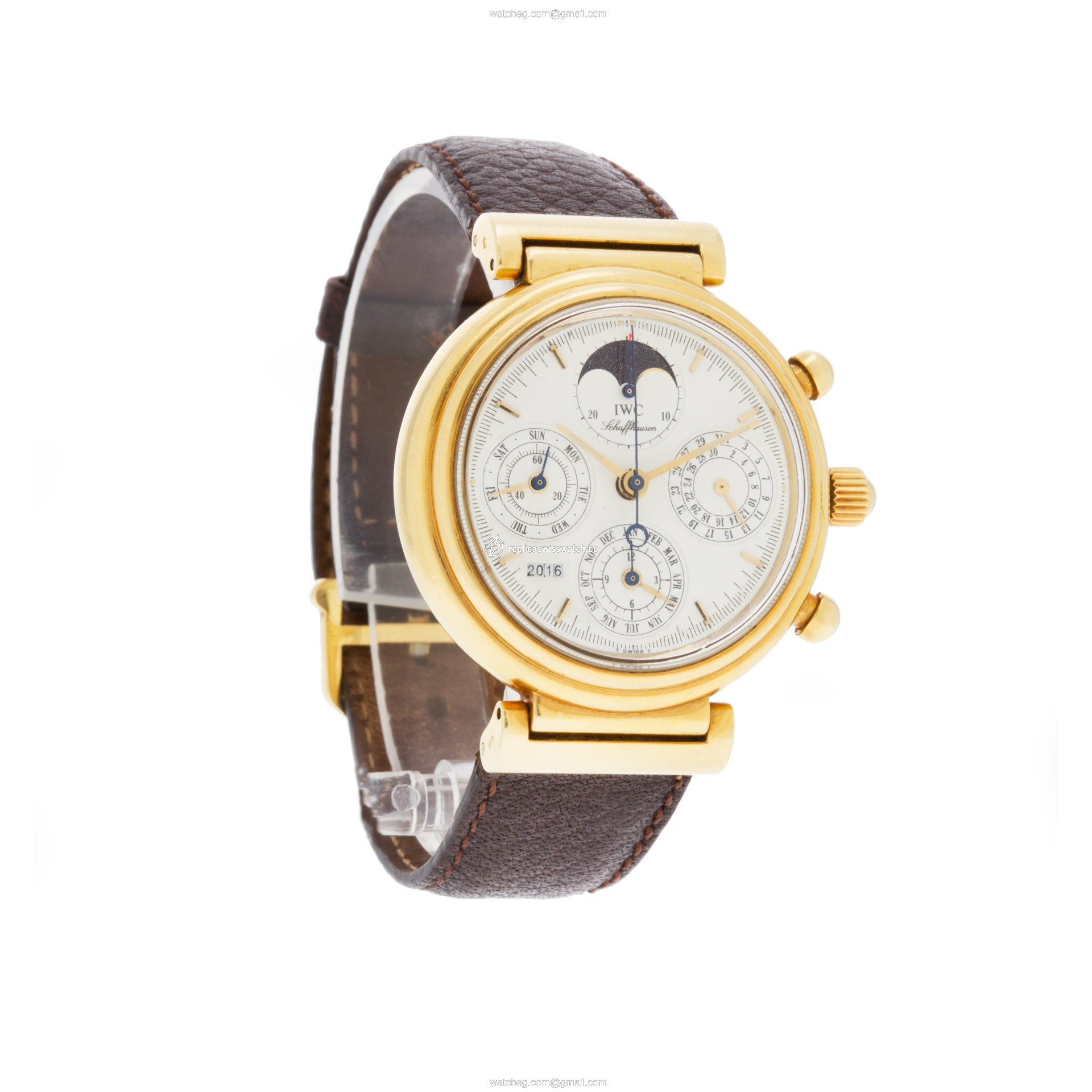 IWC IW3750 Da Vinci Automatic Male 18k yellow gold Replica